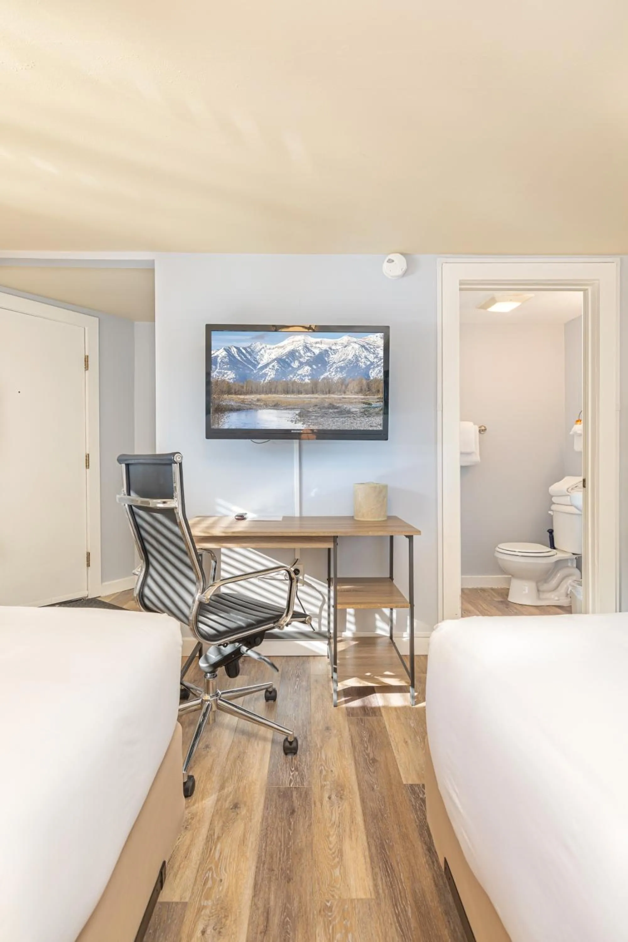 Bed in Miller Park Lodge