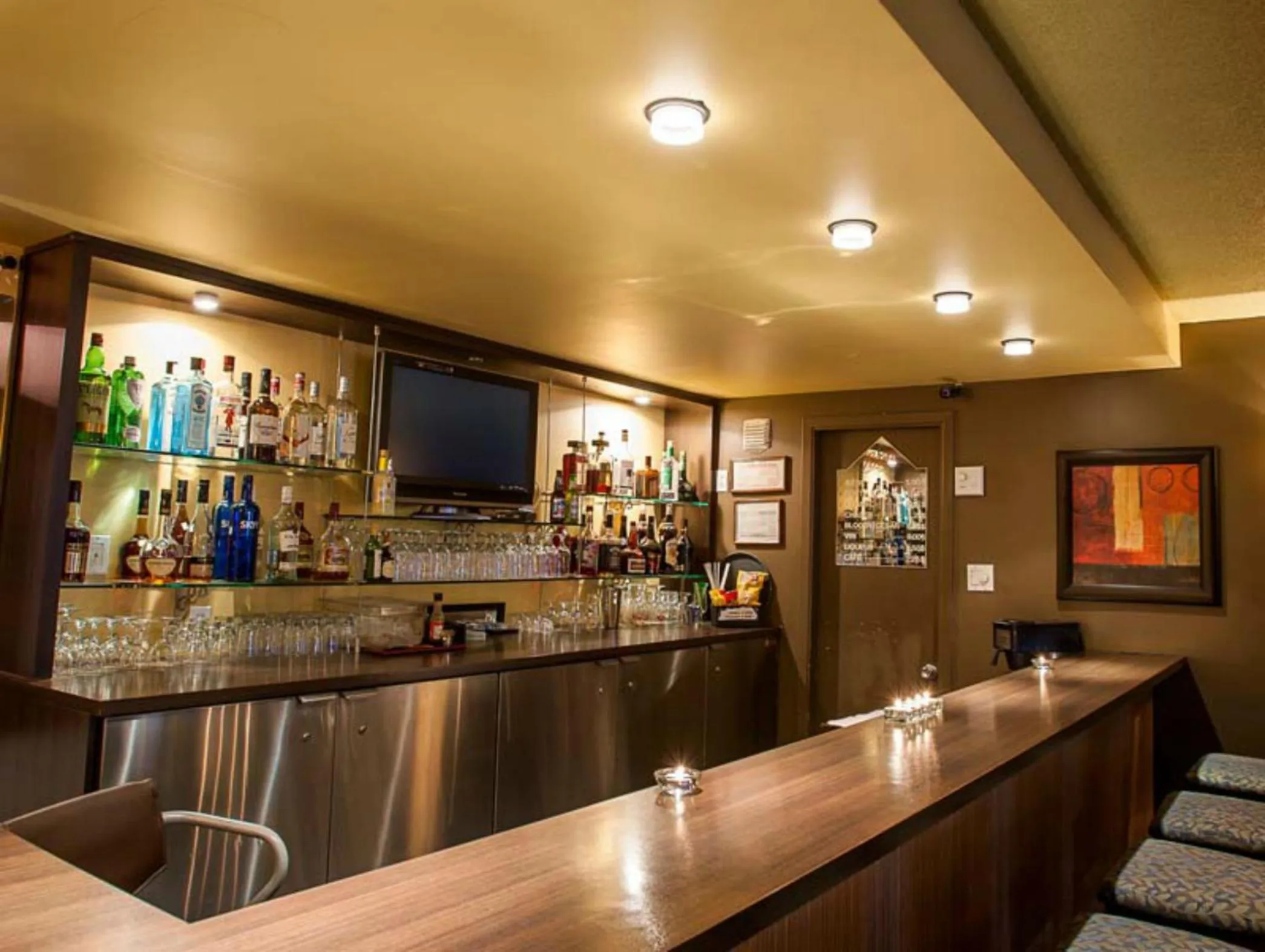Lounge or bar in Motel Mistral