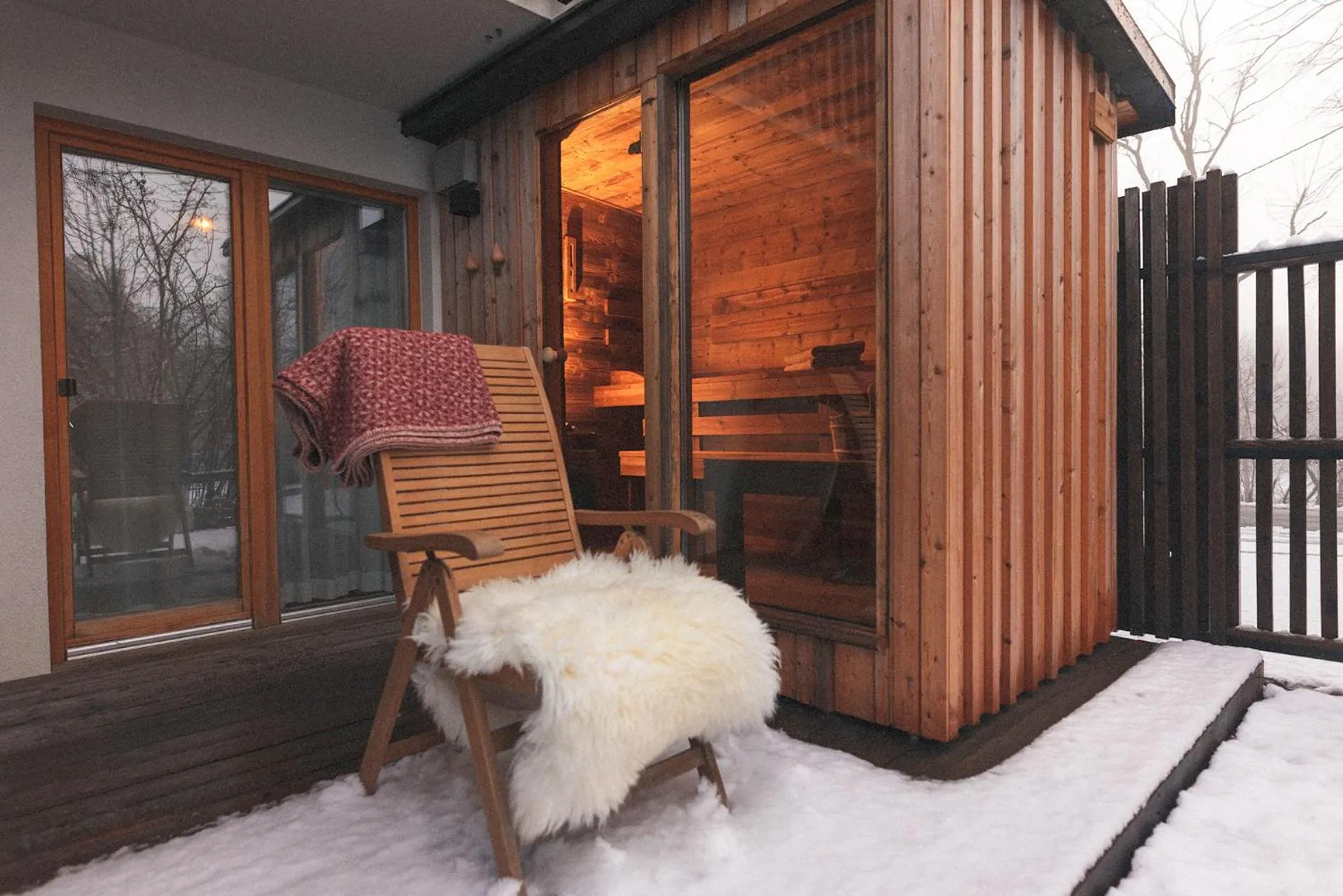 Patio in Hotel Majerca