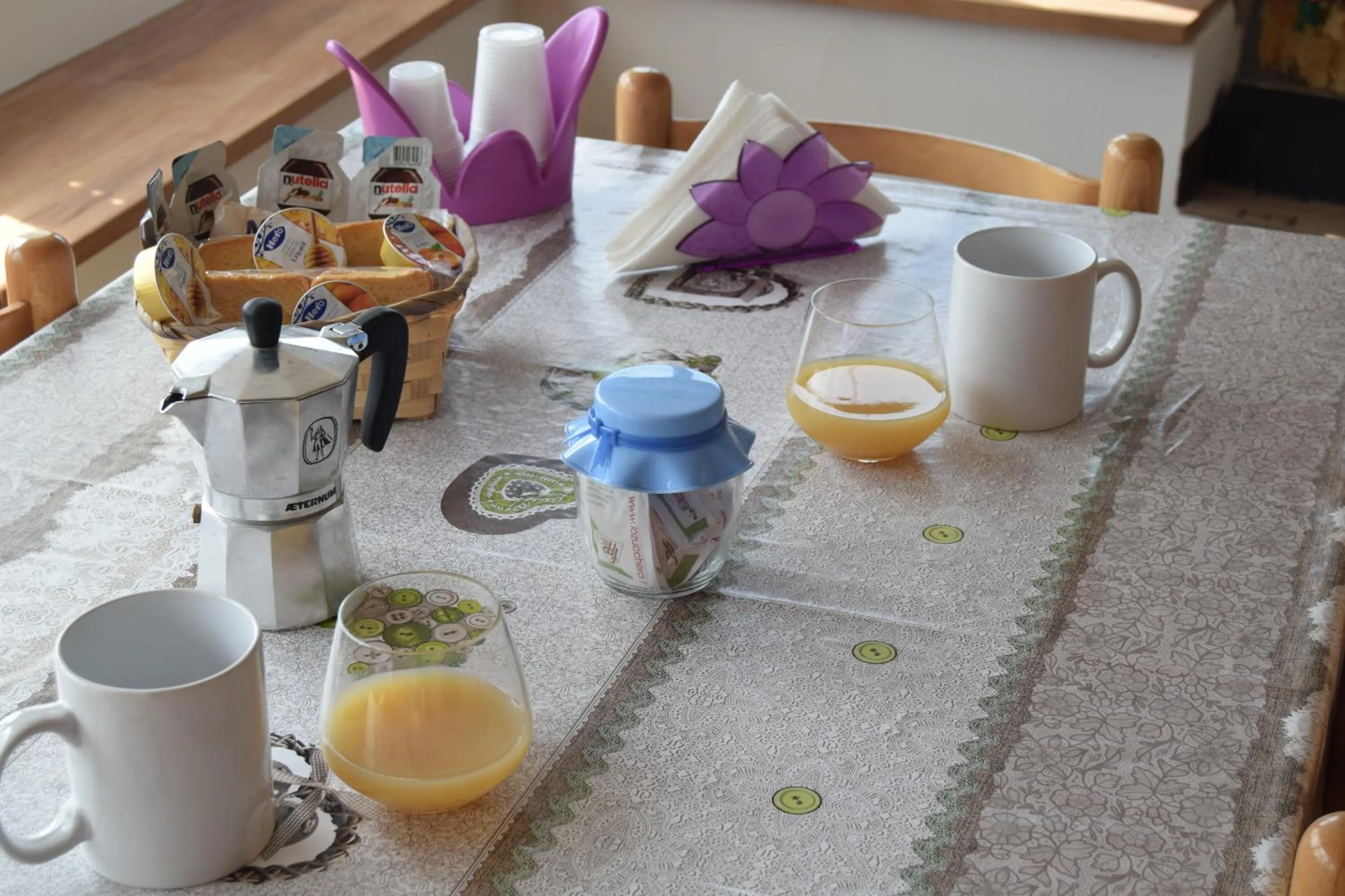 Food and drinks in B&B La terrazza