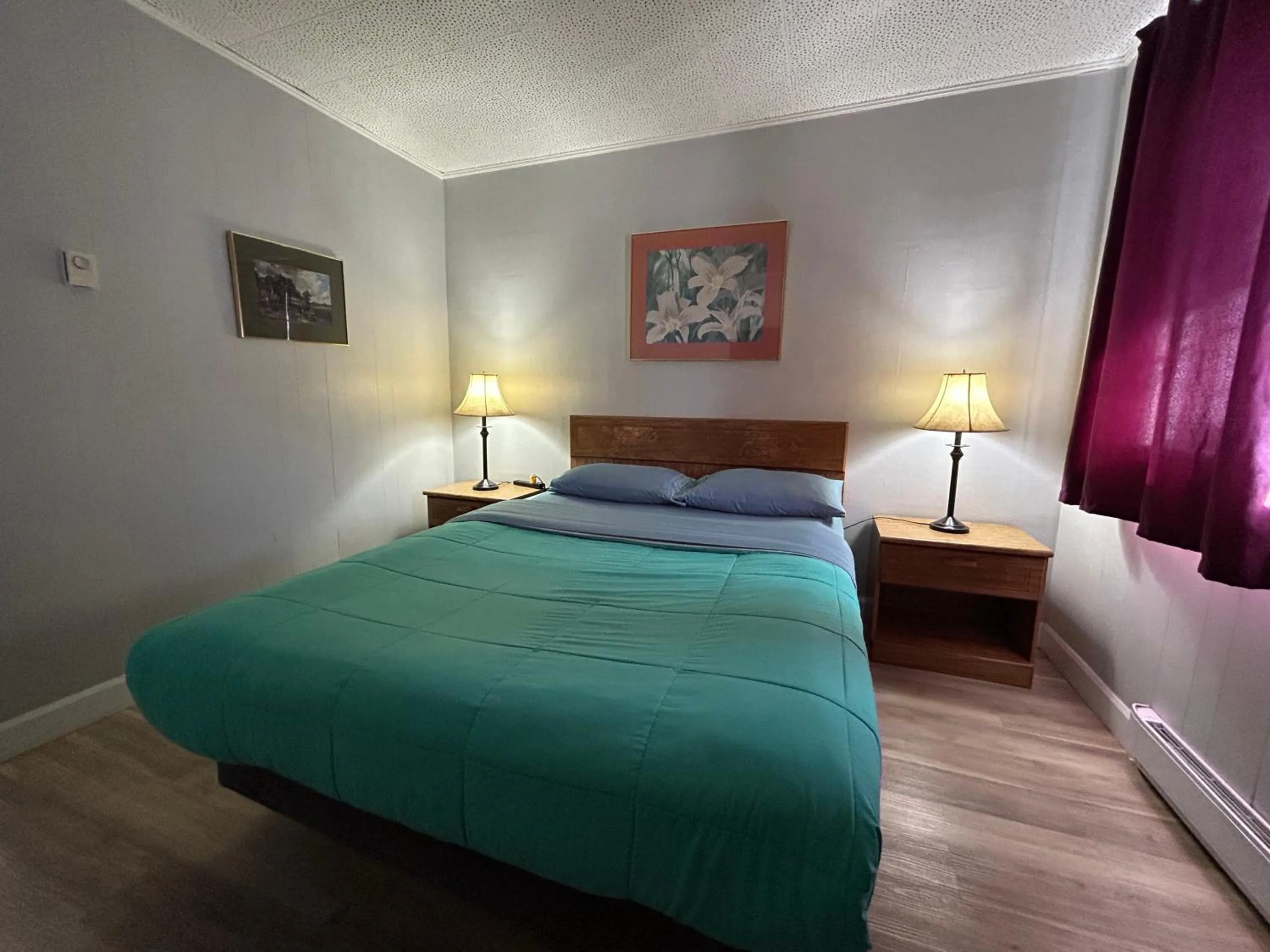 Bed in Mountain View Motel