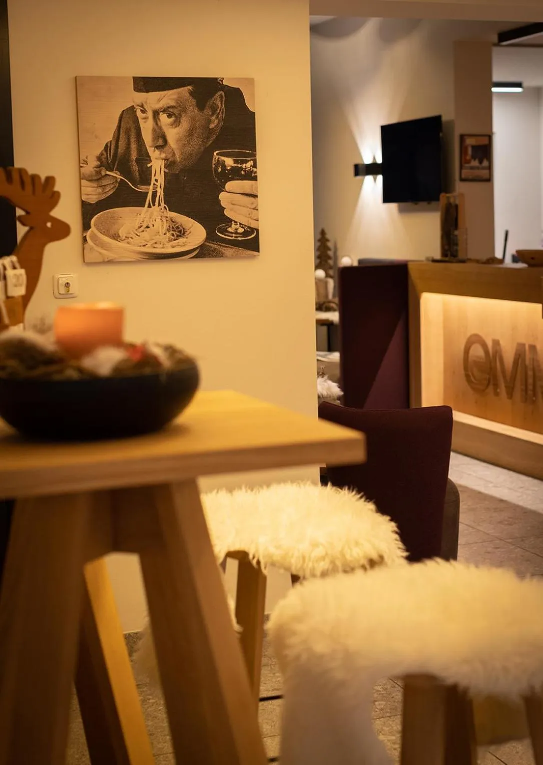 Lobby or reception in Emma Deluxe Aparthotel aircondition in summer & ganzjährig beheizter Außenpool direkt beim Skibus