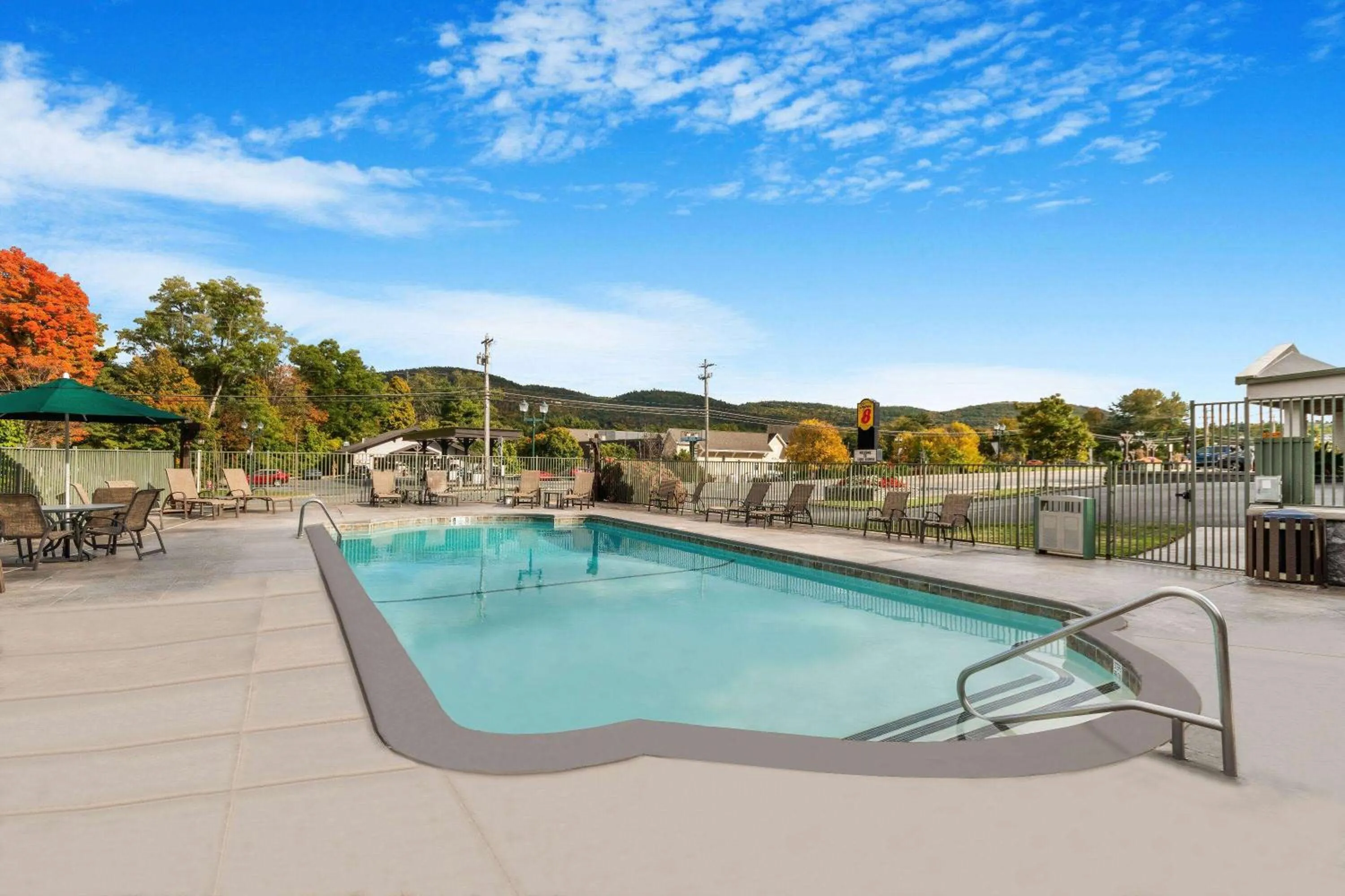 Swimming pool in Super 8 by Wyndham Lake George/Downtown