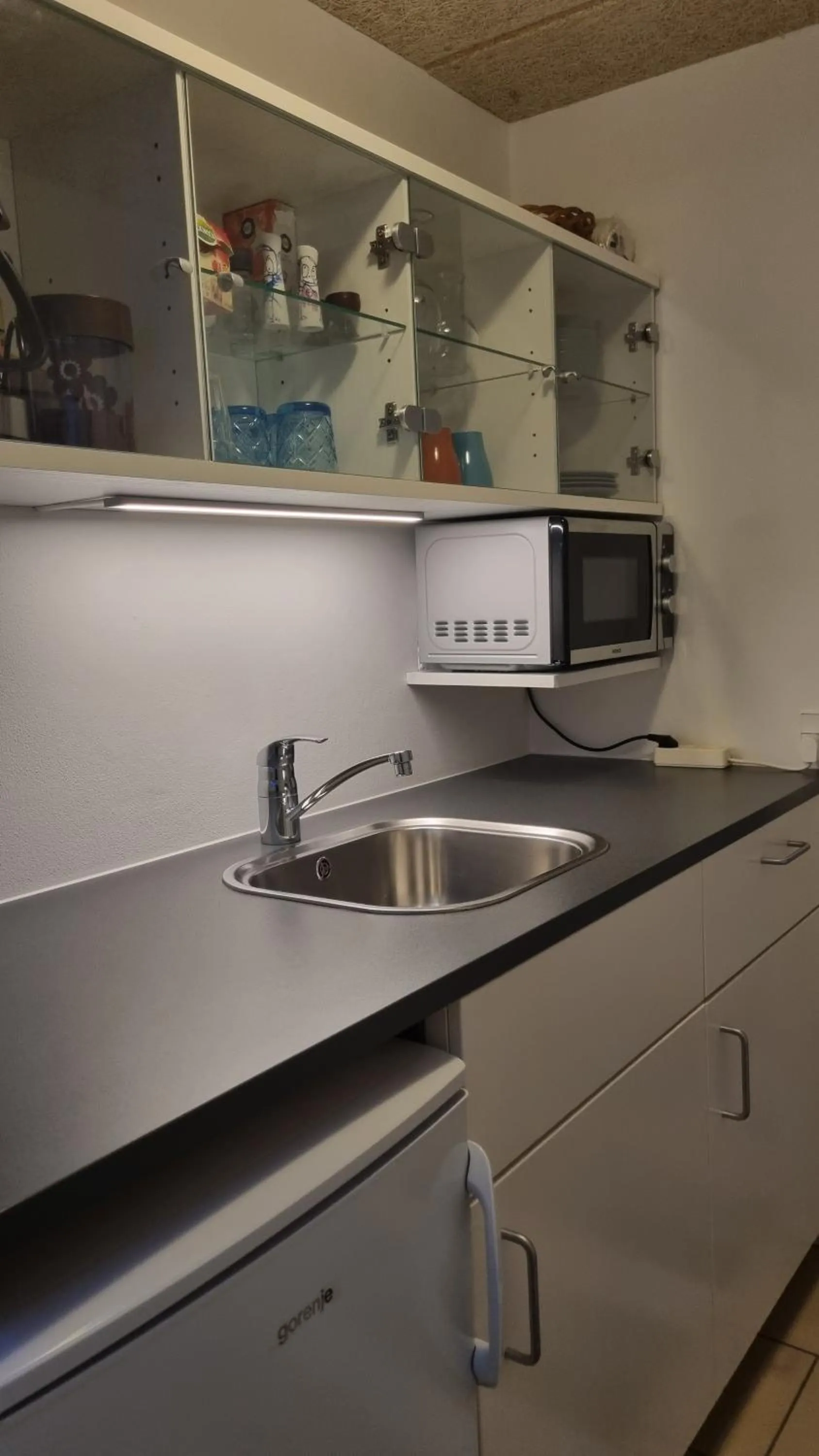 Kitchen or kitchenette in Kastanievejens overnatning