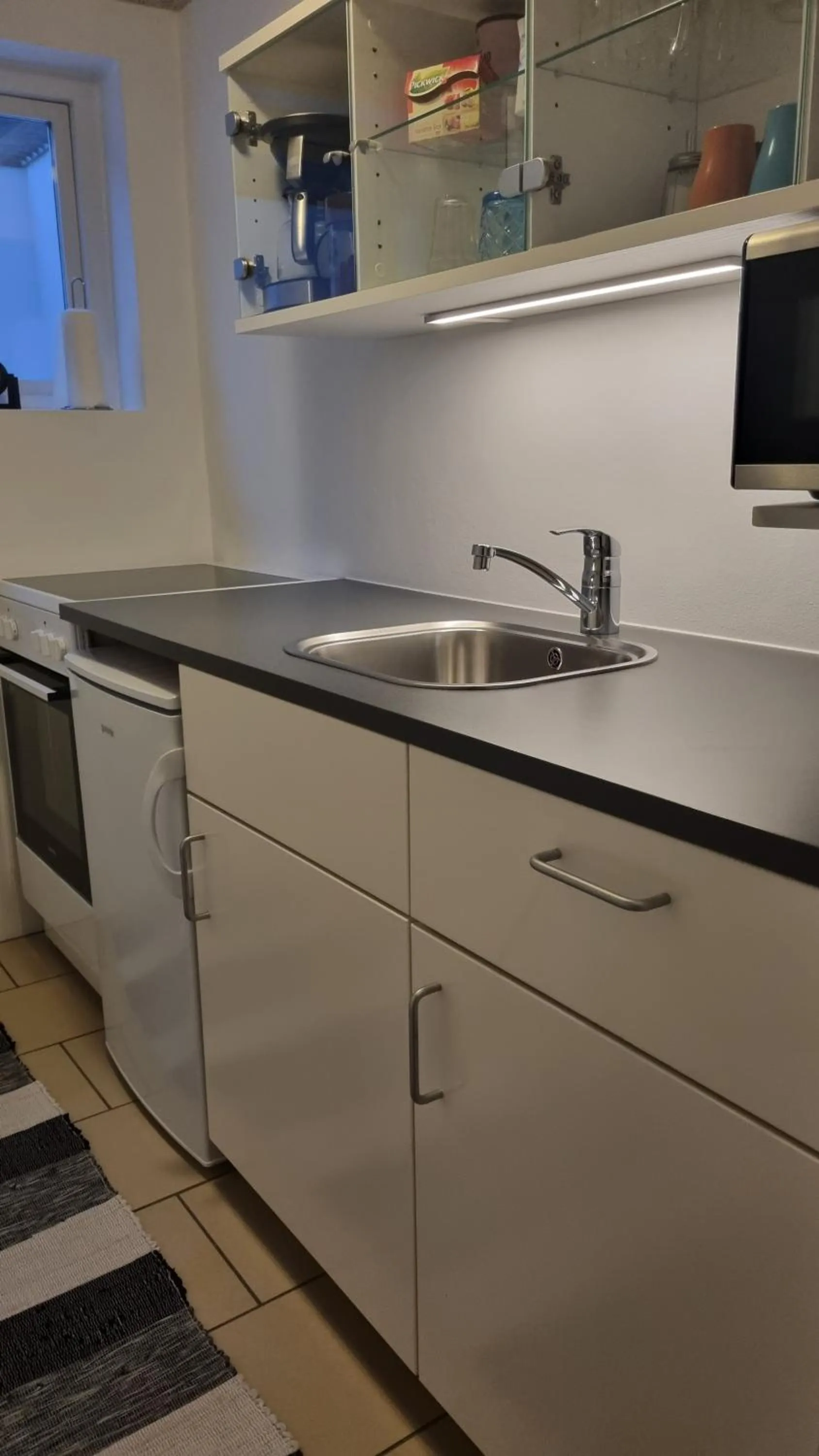 Kitchen or kitchenette in Kastanievejens overnatning