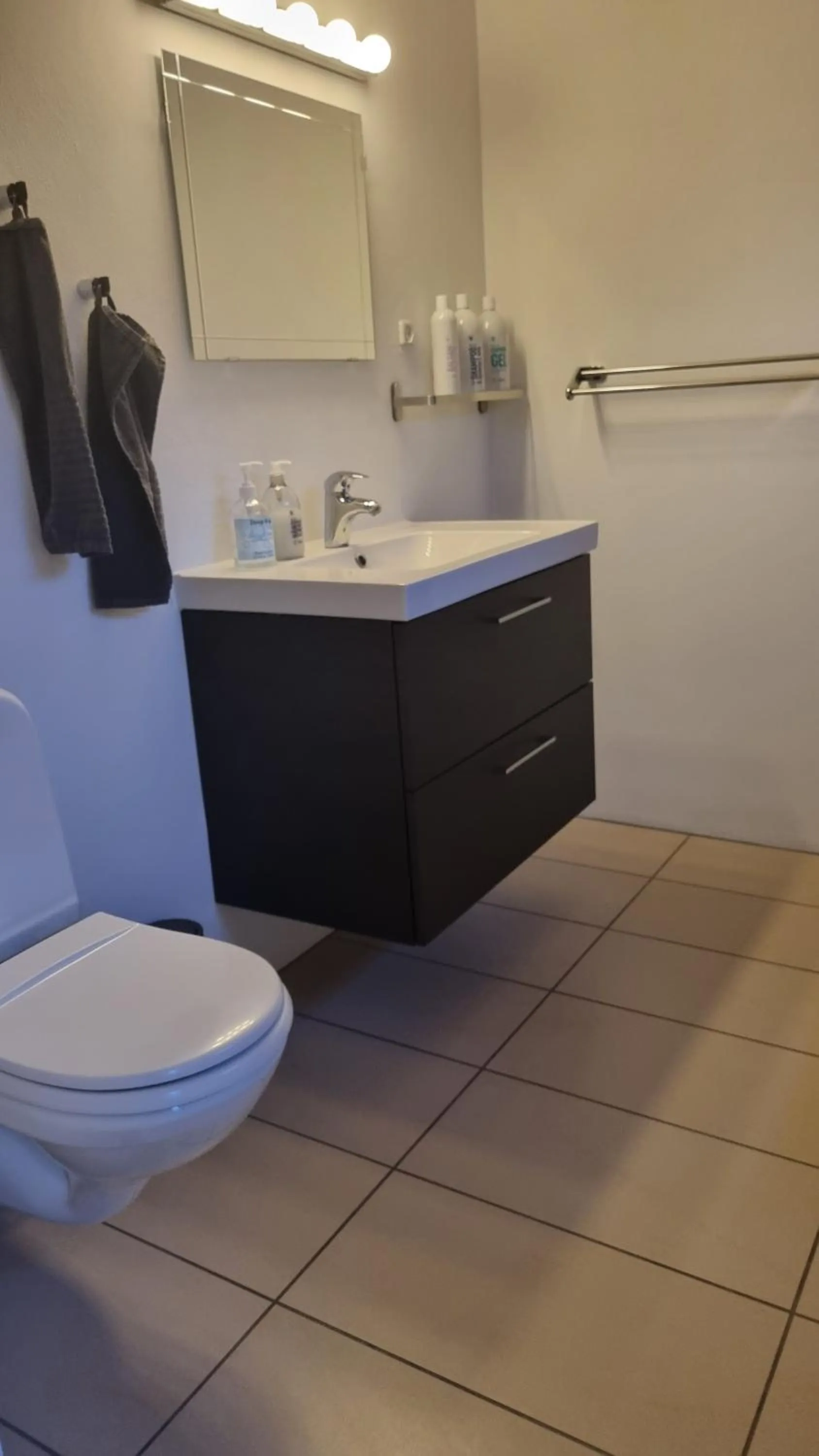 Bathroom in Kastanievejens overnatning