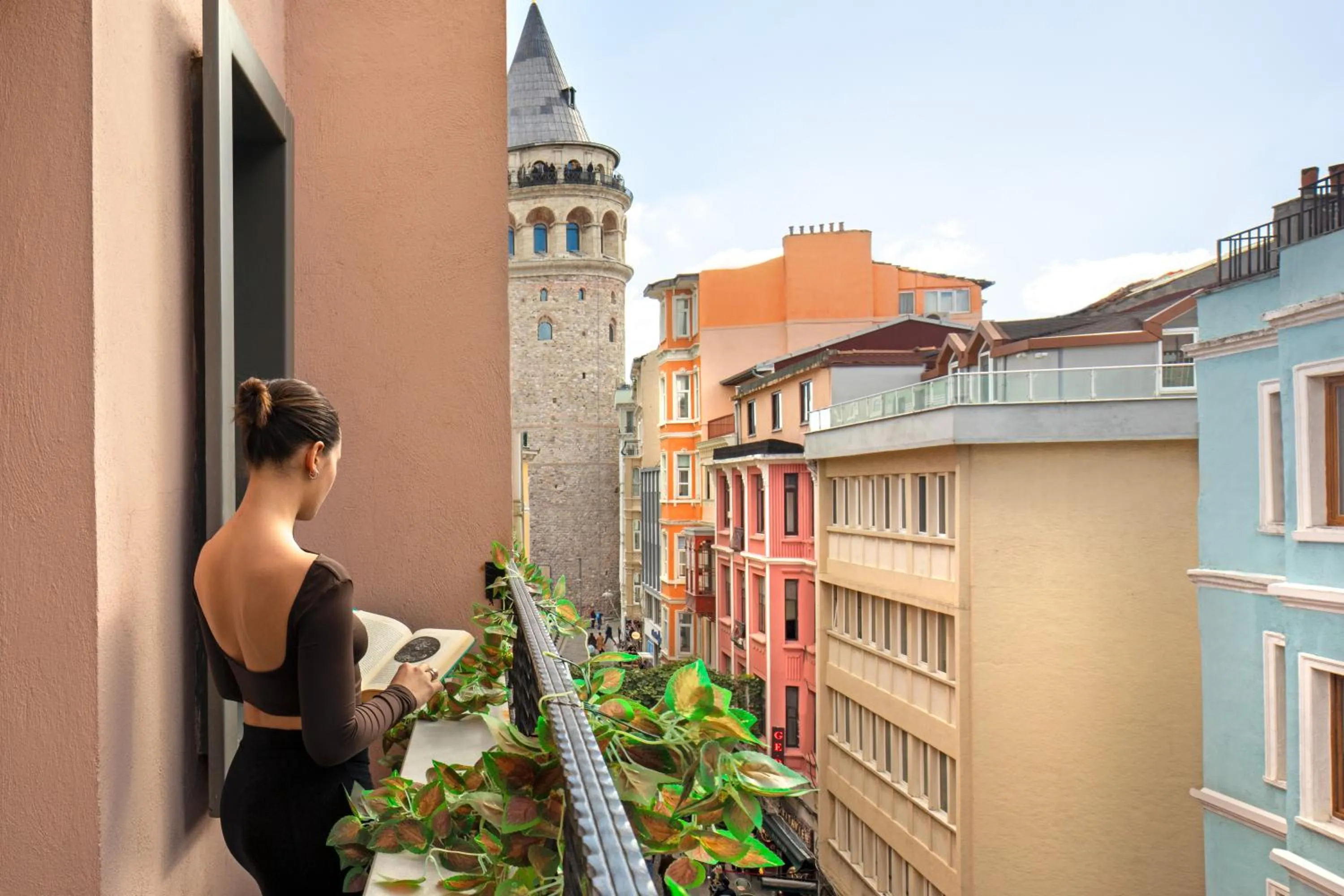City view in Hotel Des Arts Galata