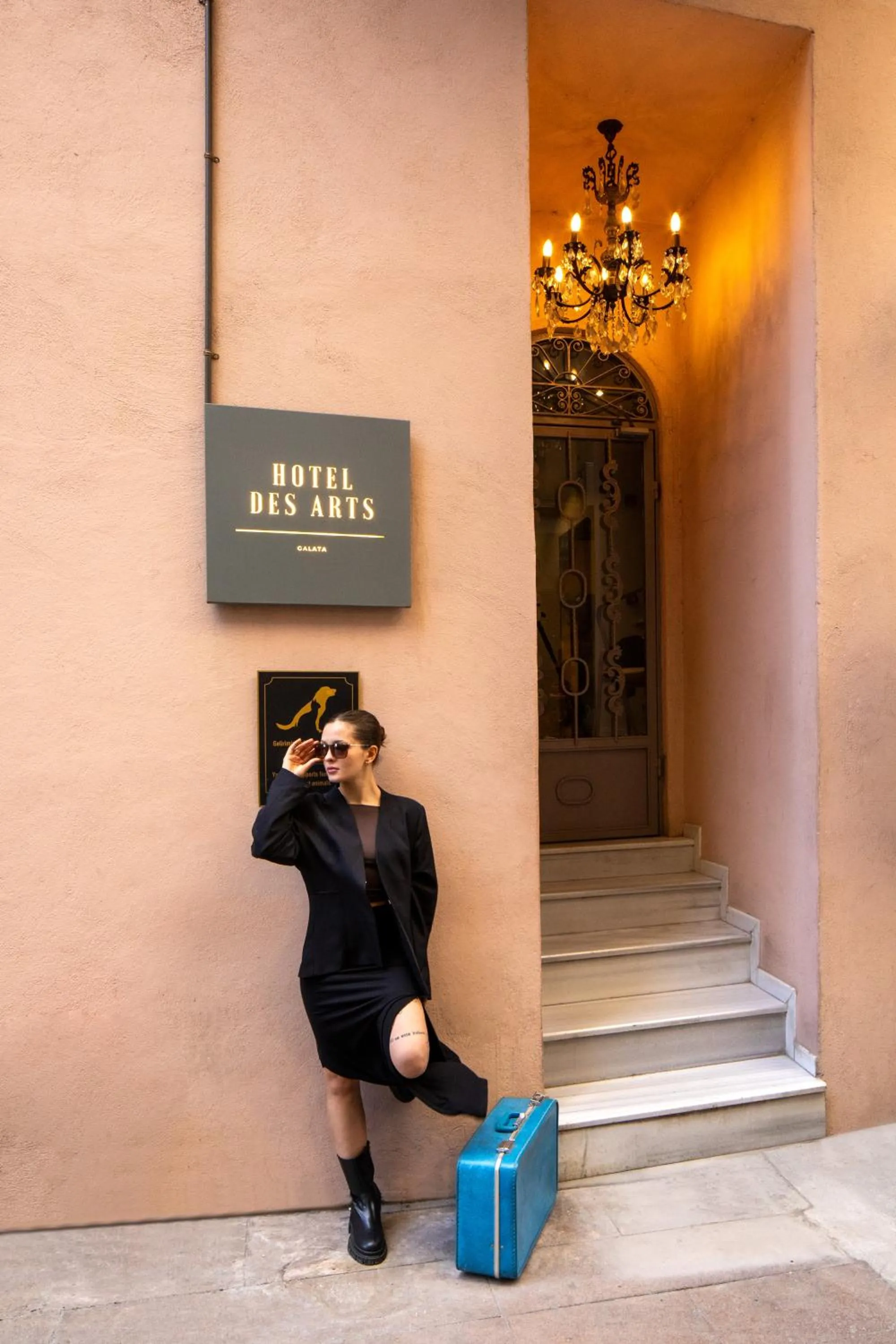 Facade/entrance in Hotel Des Arts Galata