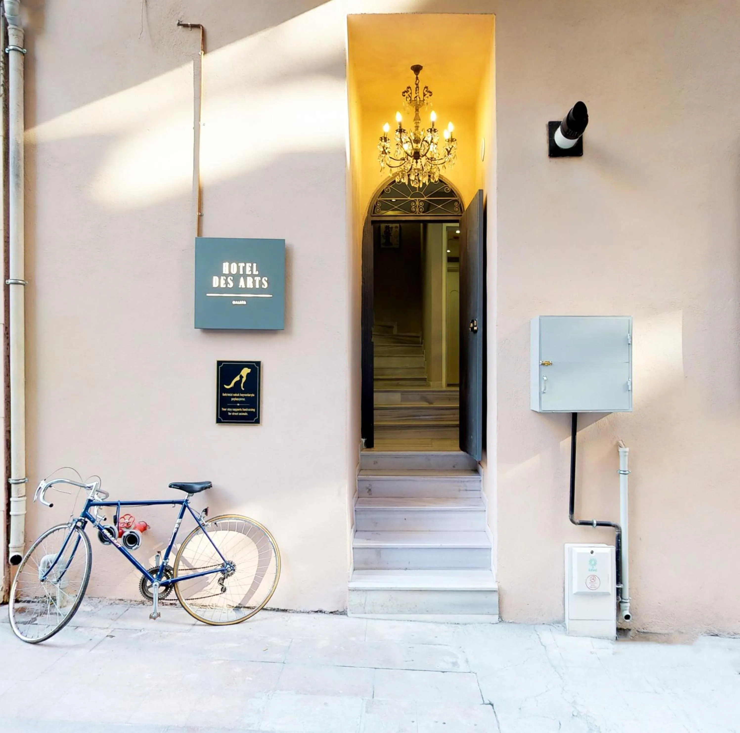 Facade/entrance in Hotel Des Arts Galata