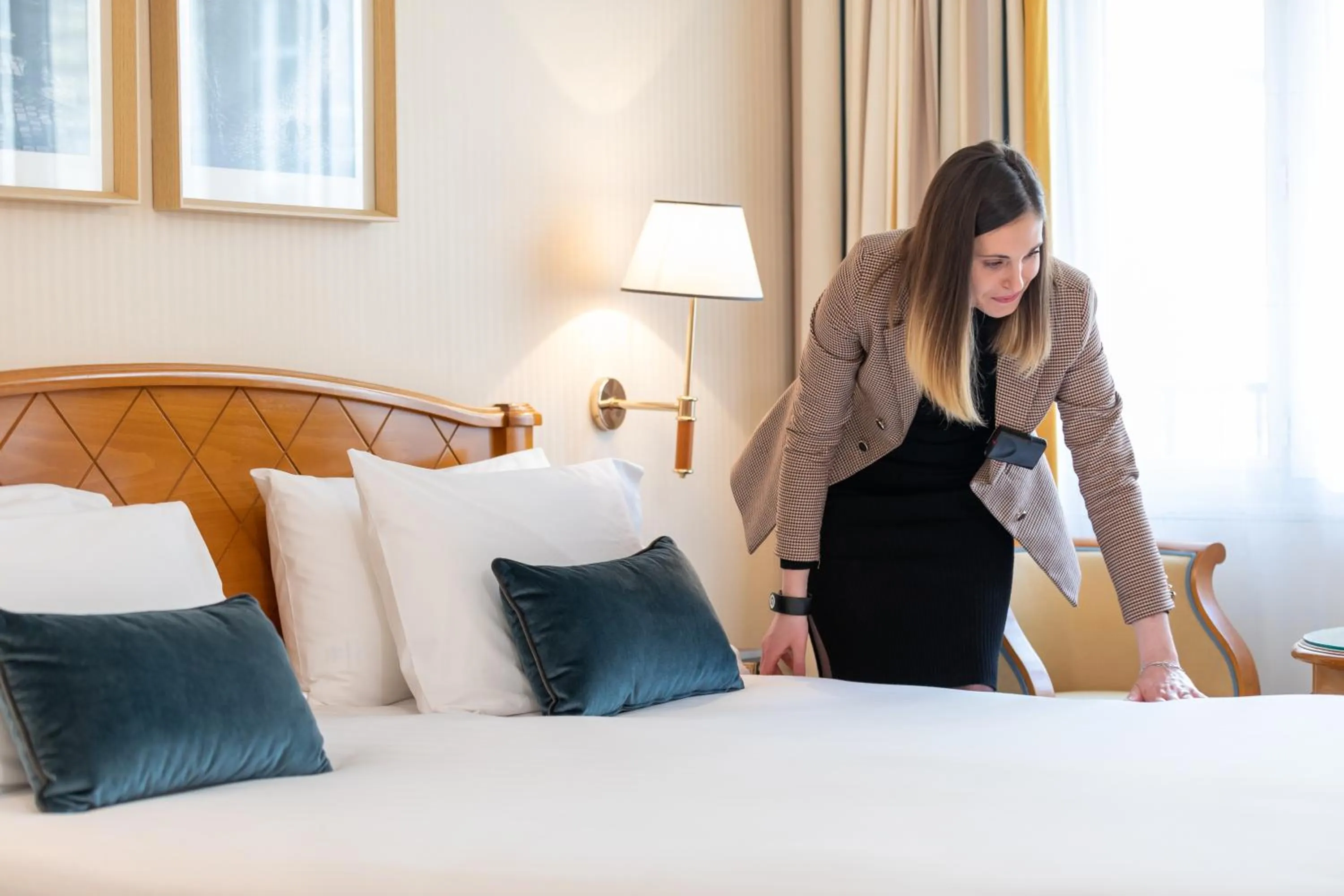 Bedroom, Bed in Hotel Etats Unis Opera