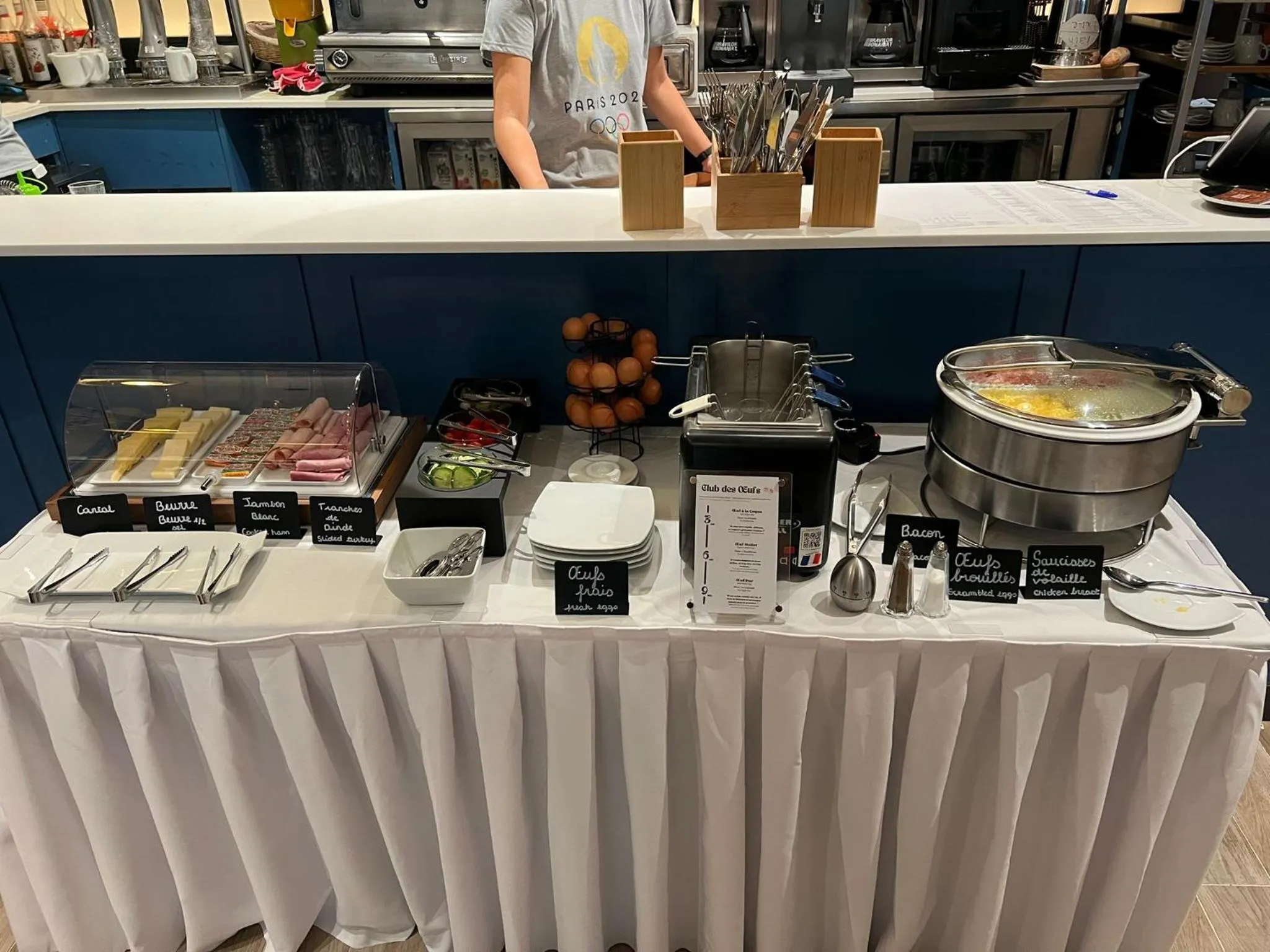 Buffet breakfast in Hotel Terminus Lyon