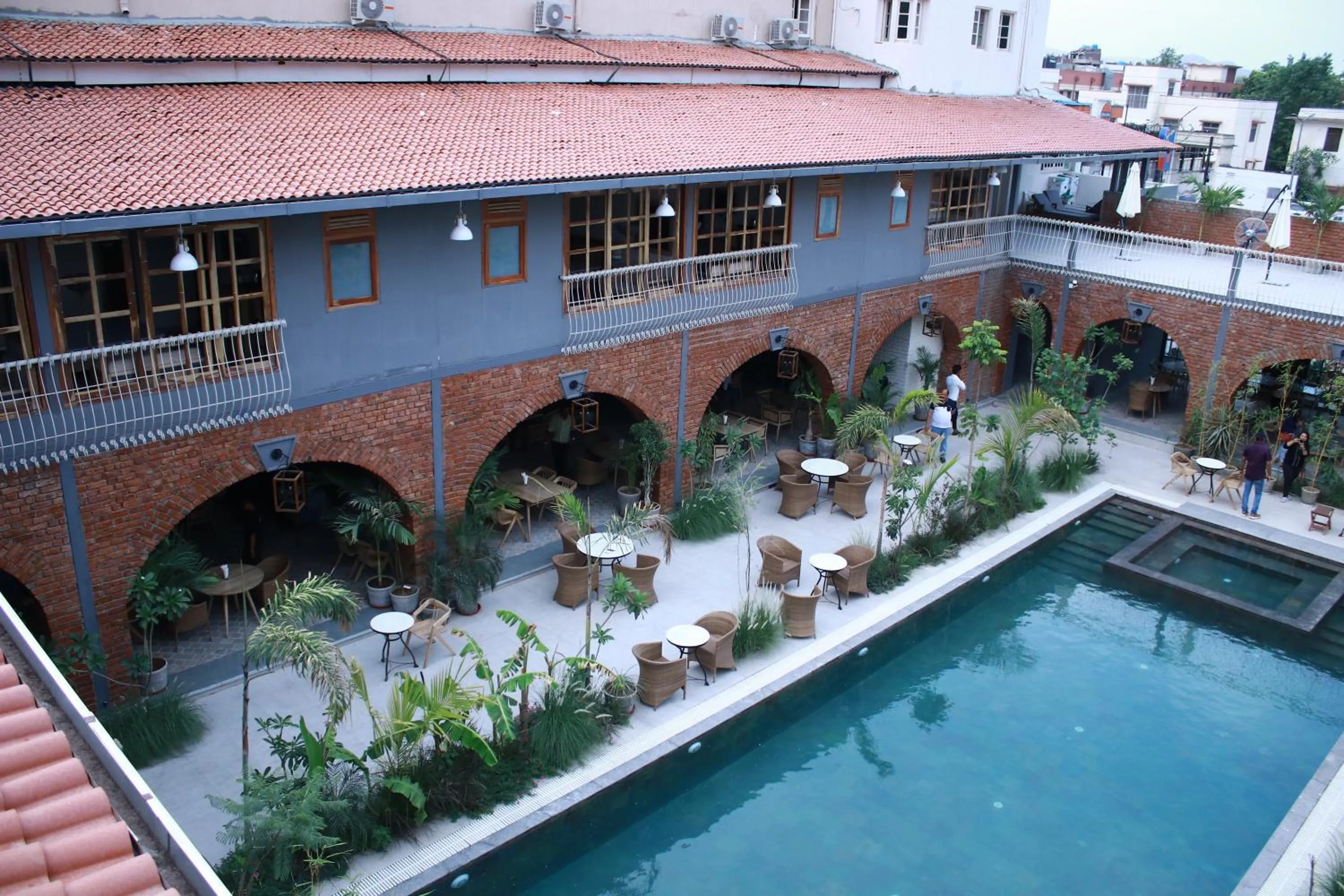 Swimming pool in The Artist House Udaipur