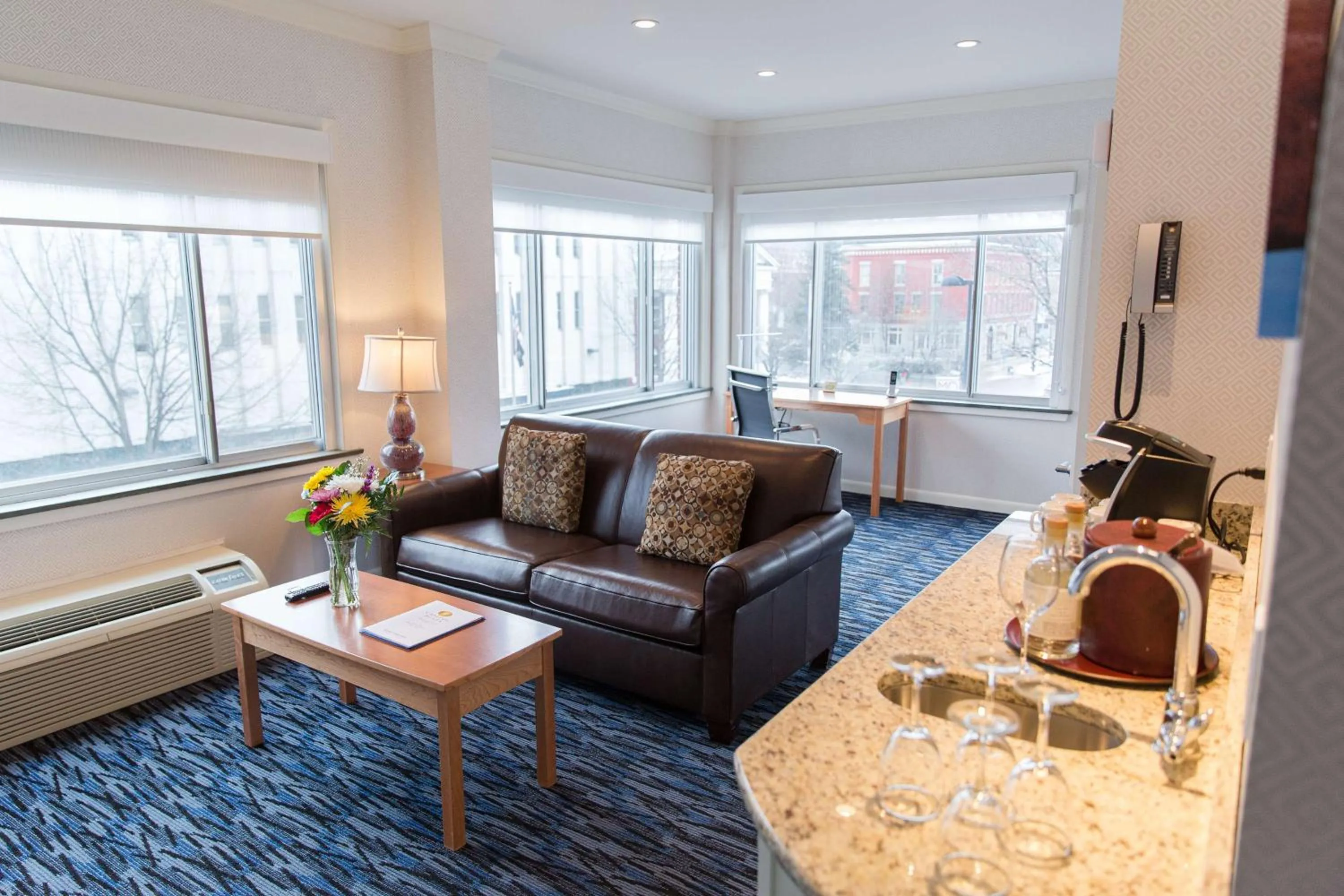 Bedroom in Capitol Plaza Hotel Montpelier Tapestry Collection by Hilton