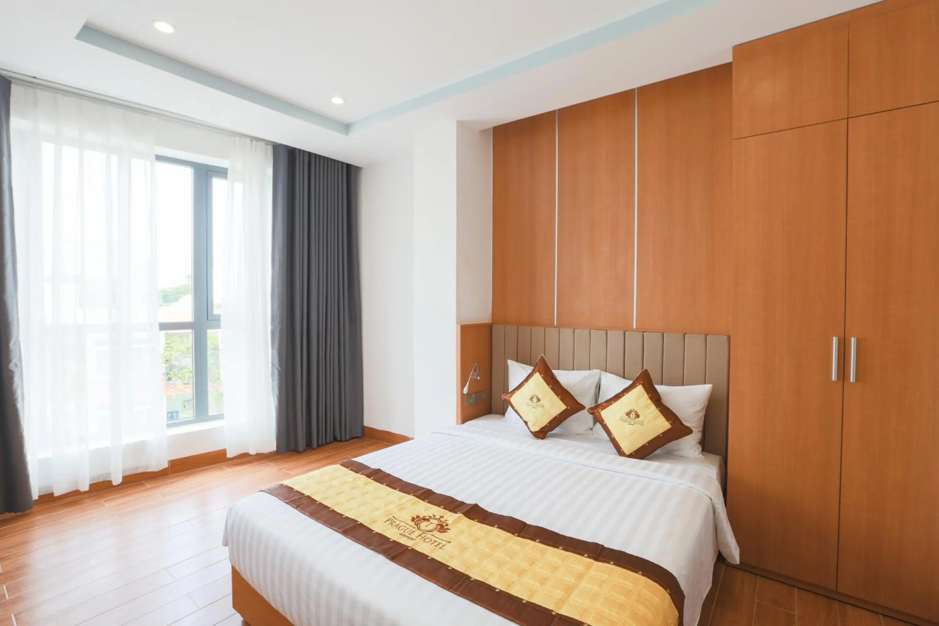 Bed in Prague Saigon Airport Hotel