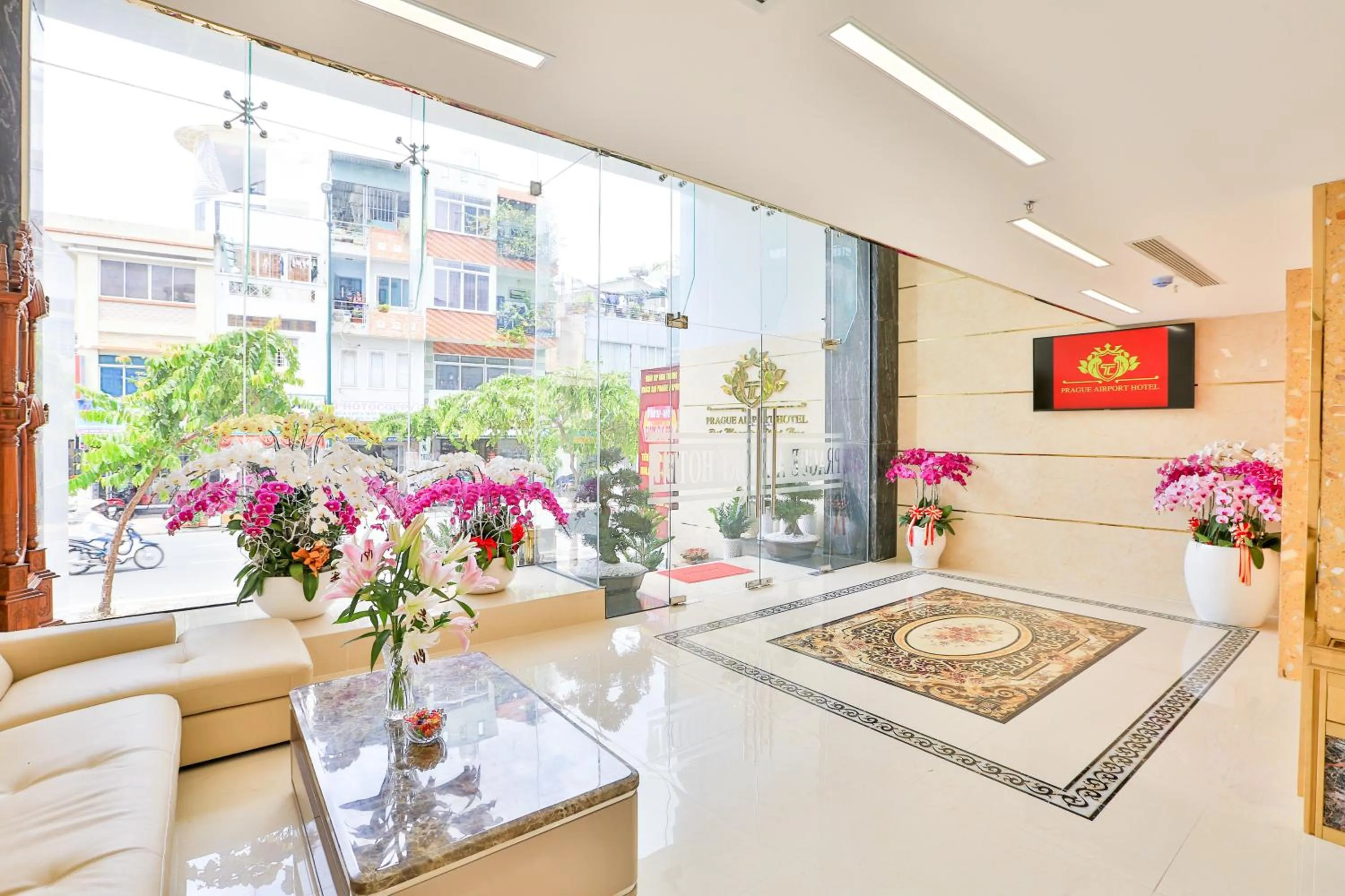 Lobby or reception in Prague Saigon Airport Hotel