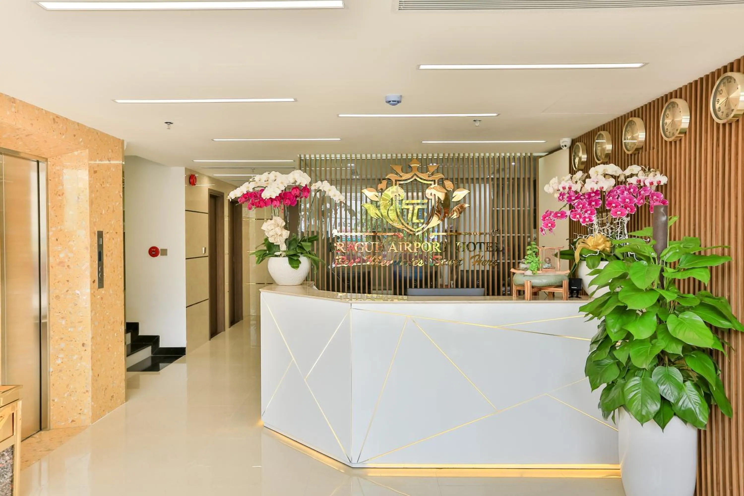 Lobby or reception in Prague Saigon Airport Hotel