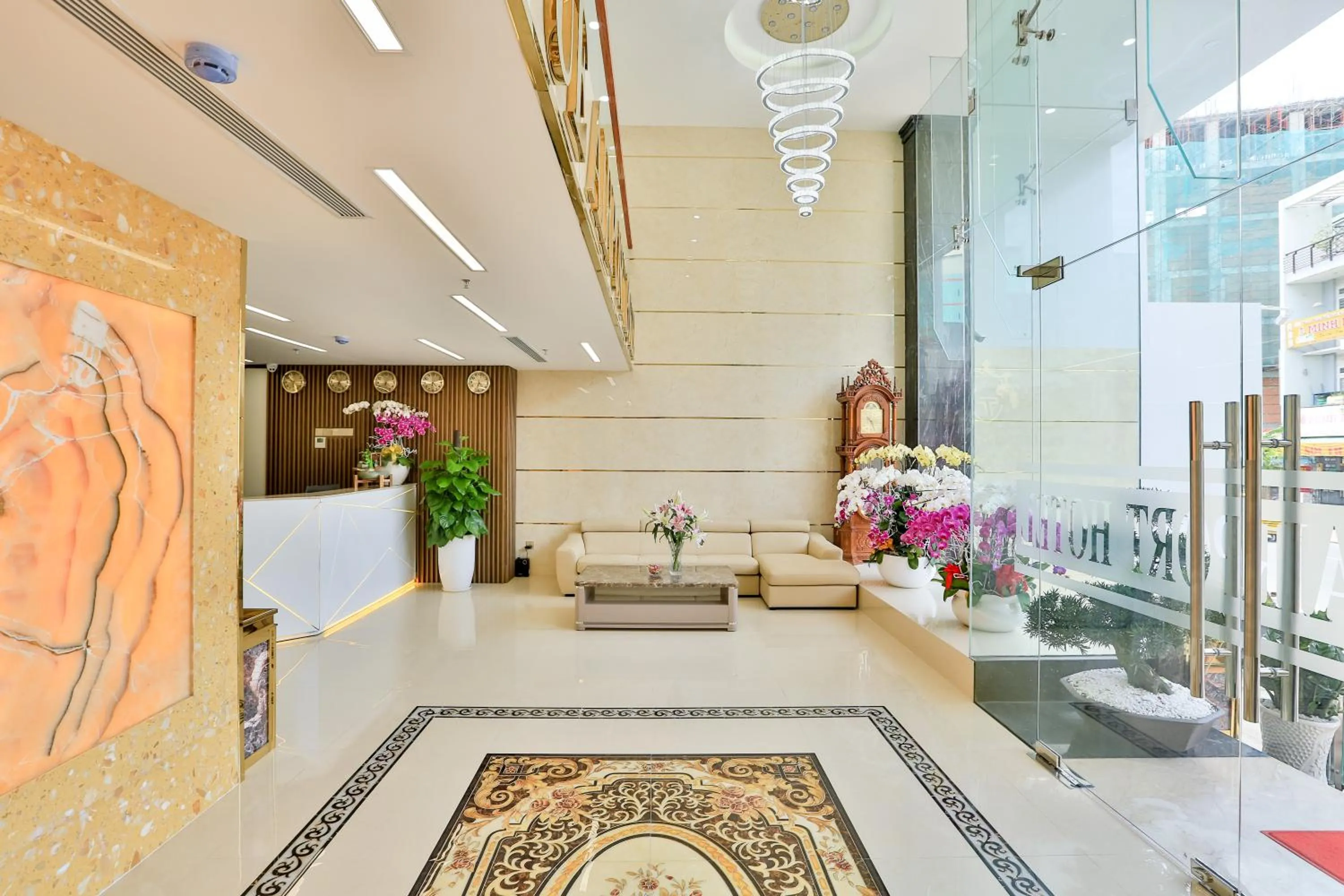 Lobby or reception in Prague Saigon Airport Hotel