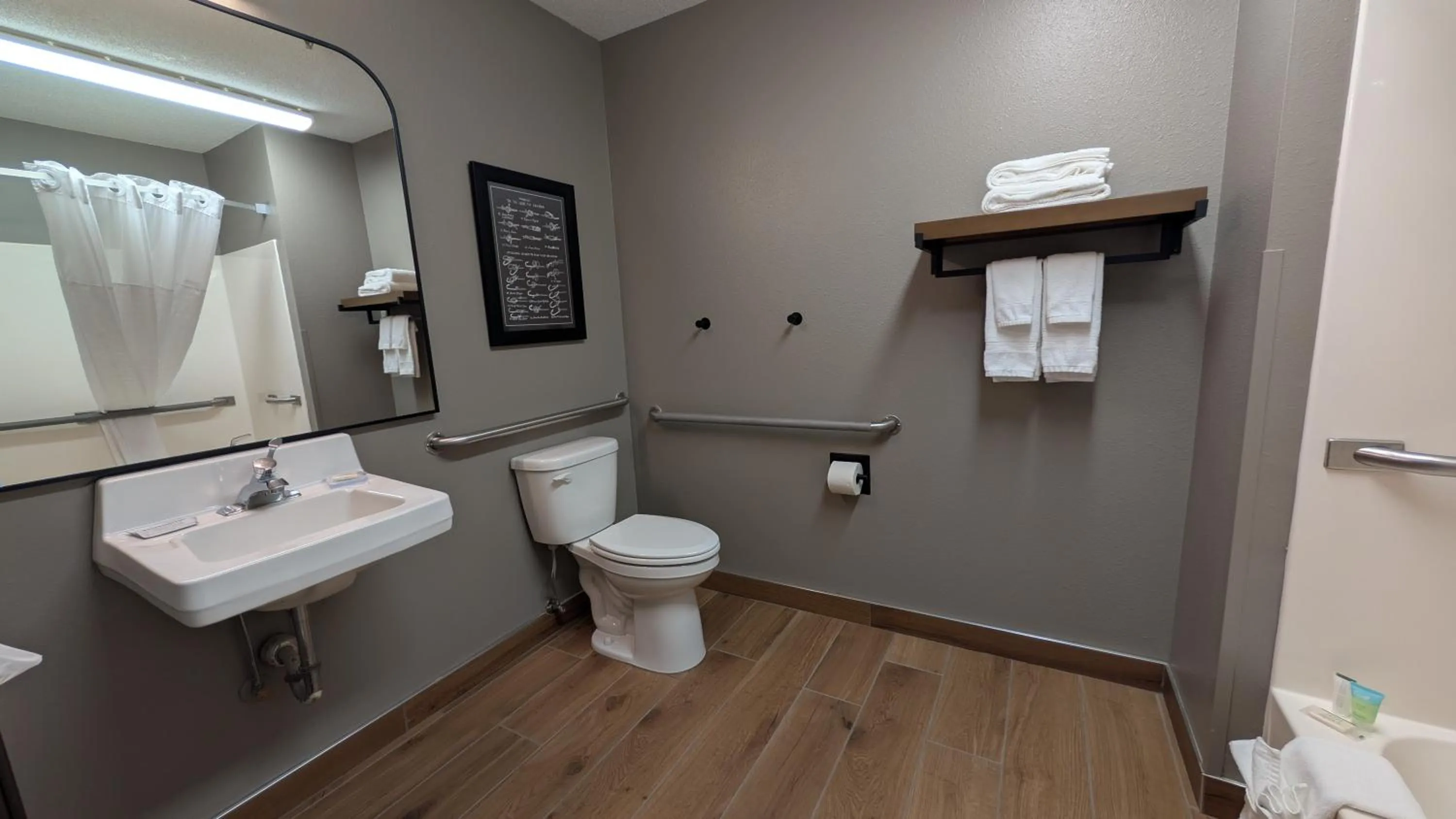 Toilet in Super 8 by Wyndham Perham