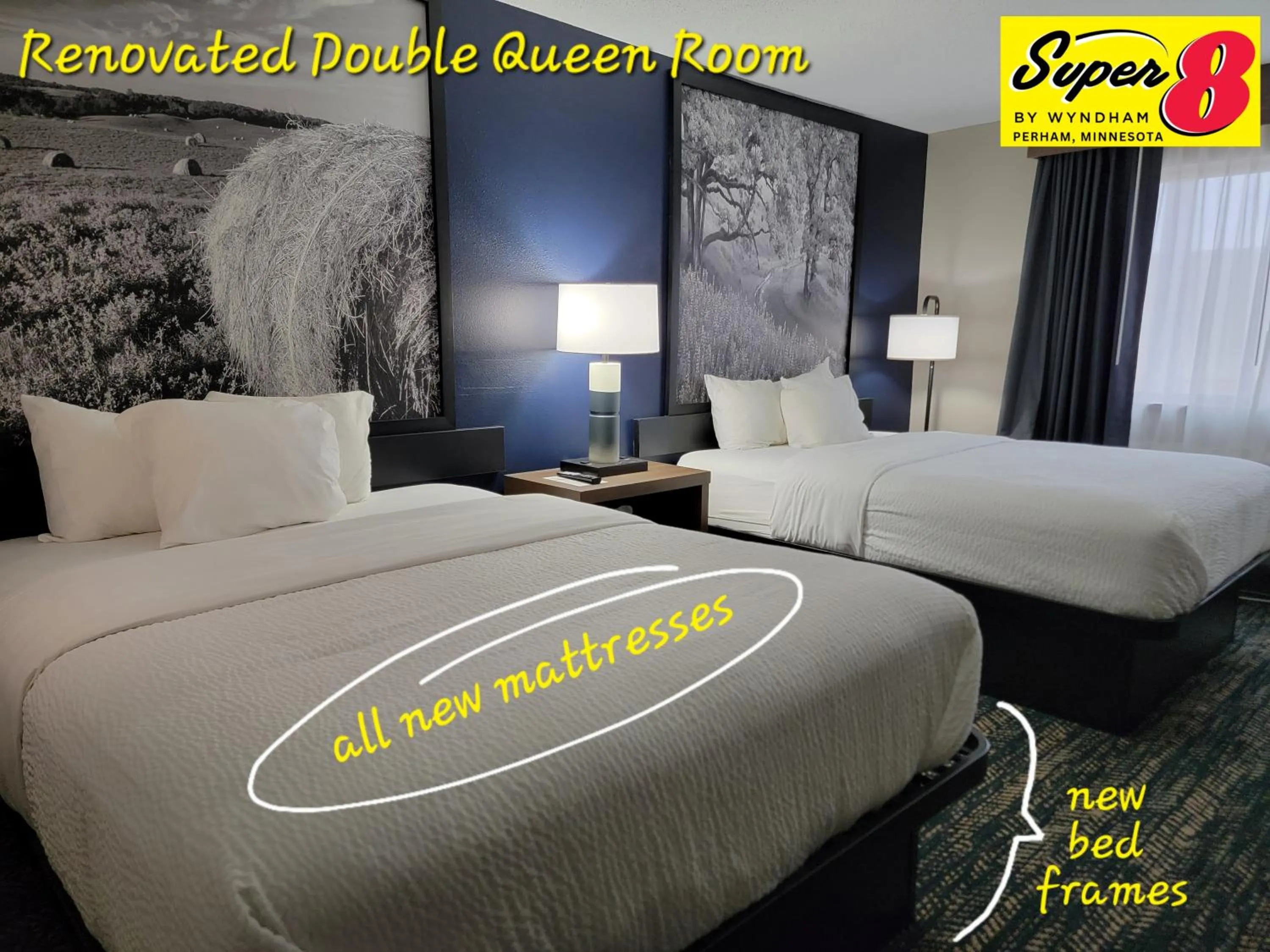 Bed in Super 8 by Wyndham Perham