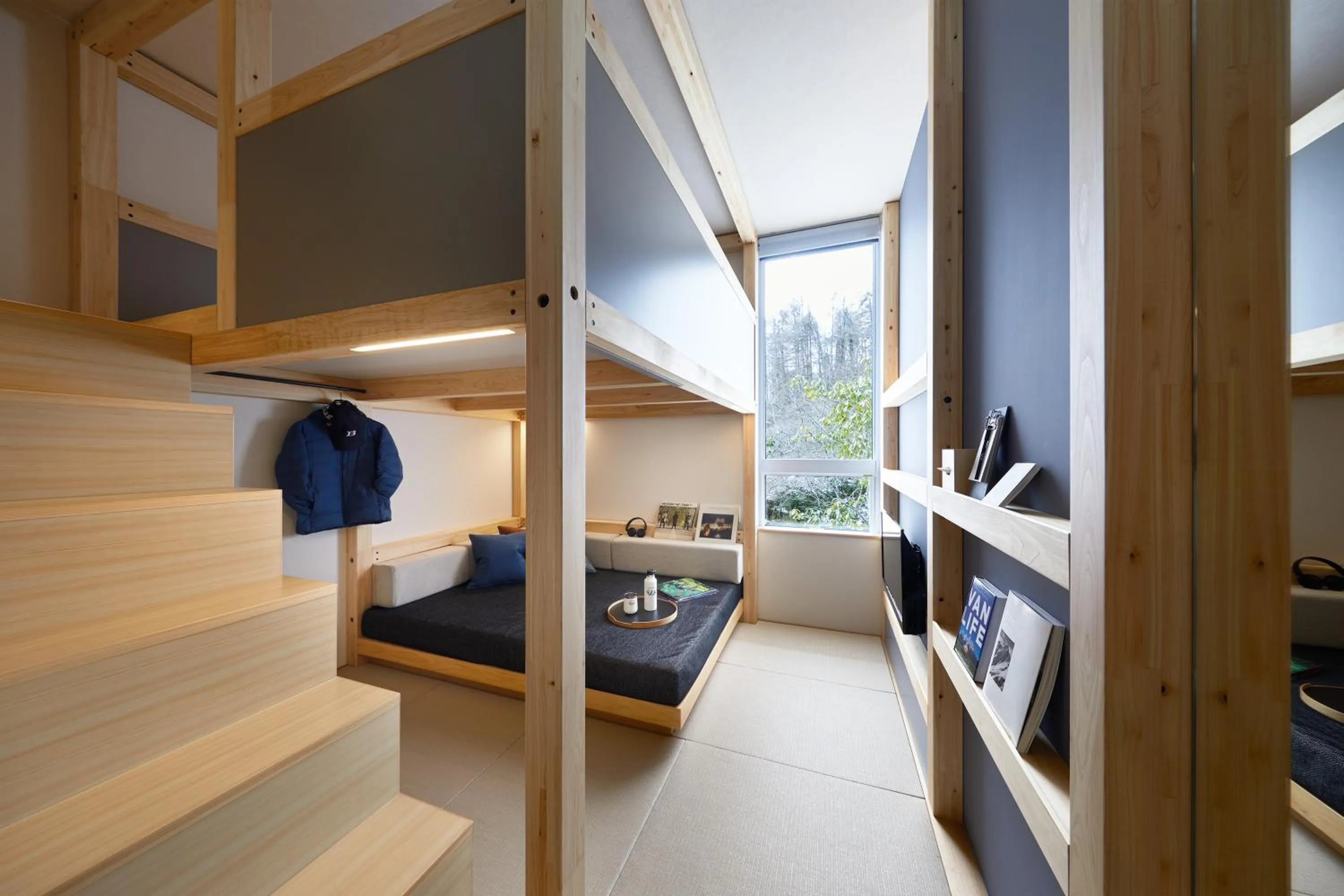 Photo of the whole room, Bed in BEB5 Karuizawa by Hoshino Resorts