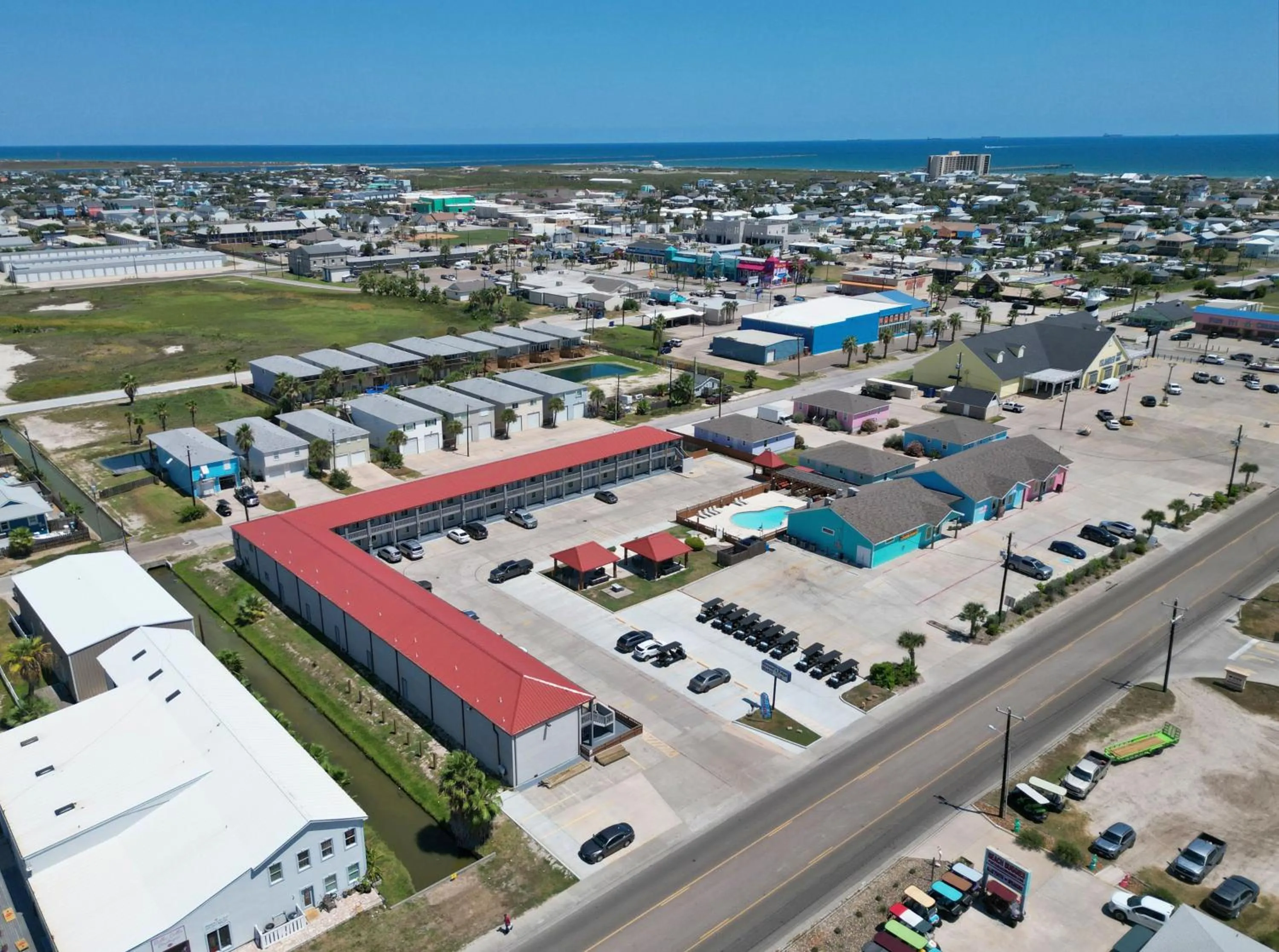 Property building in Ocean's Edge Hotel, Port Aransas,TX