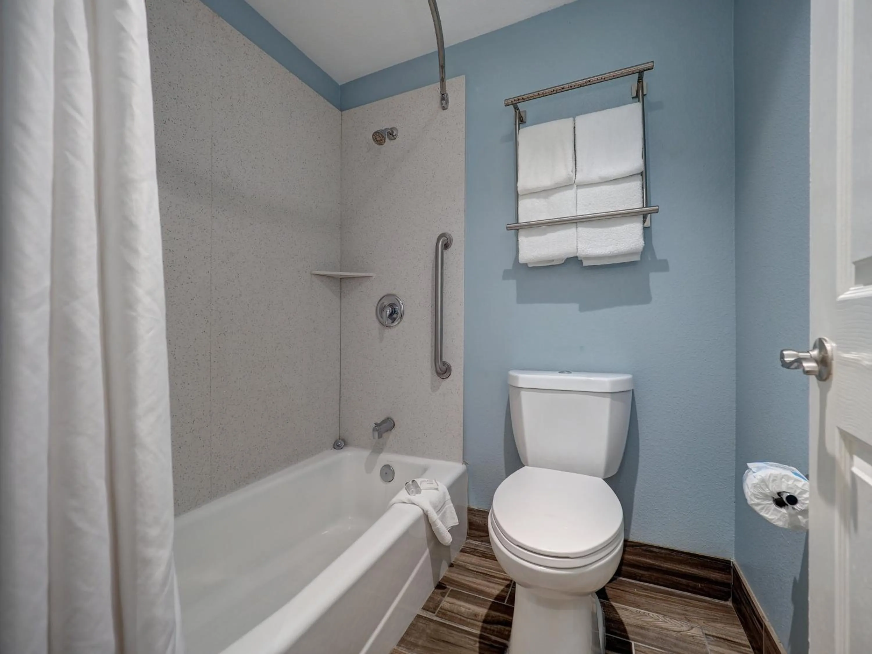 Toilet in Ocean's Edge Hotel, Port Aransas,TX