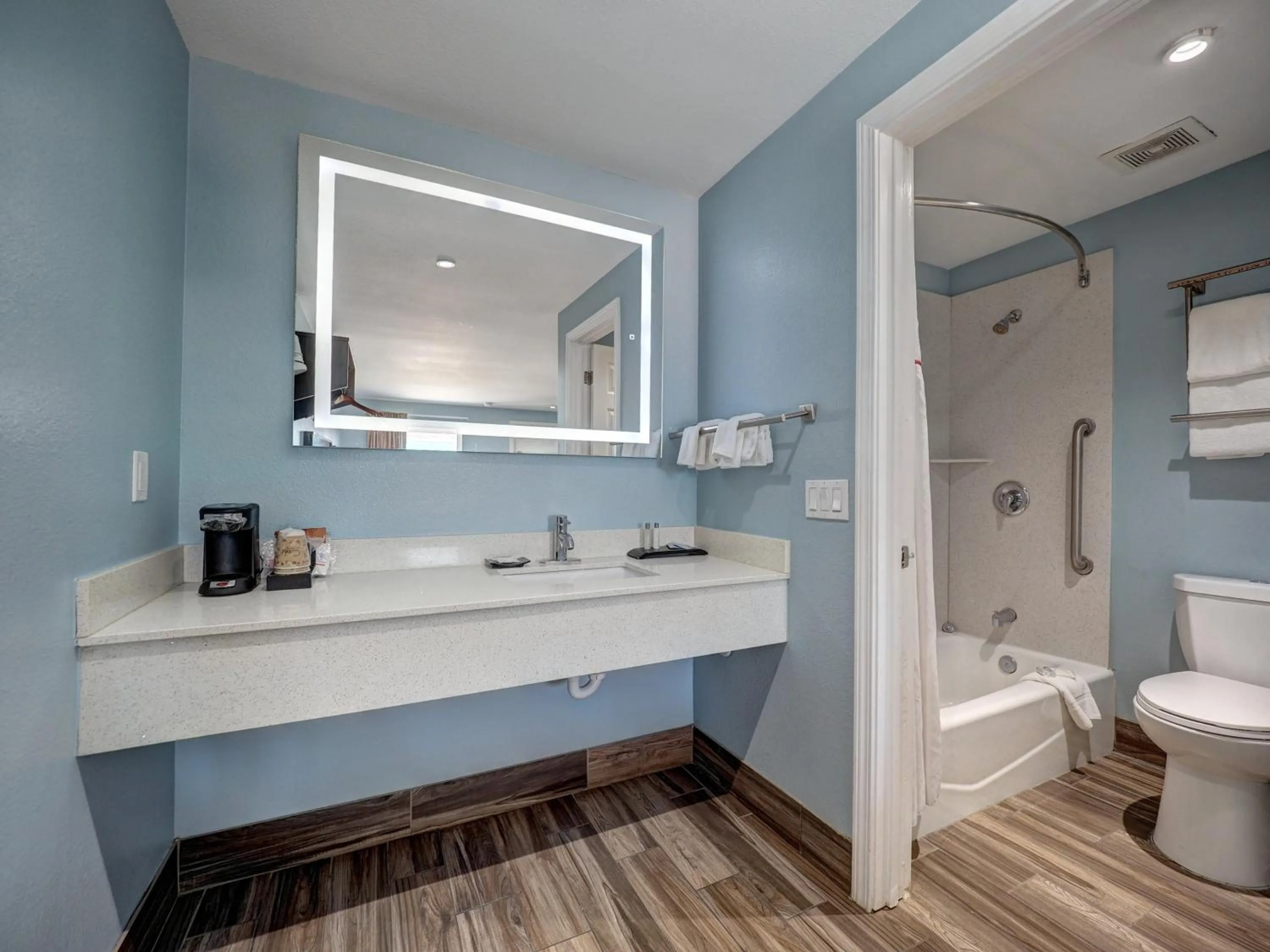 Bathroom in Ocean's Edge Hotel, Port Aransas,TX