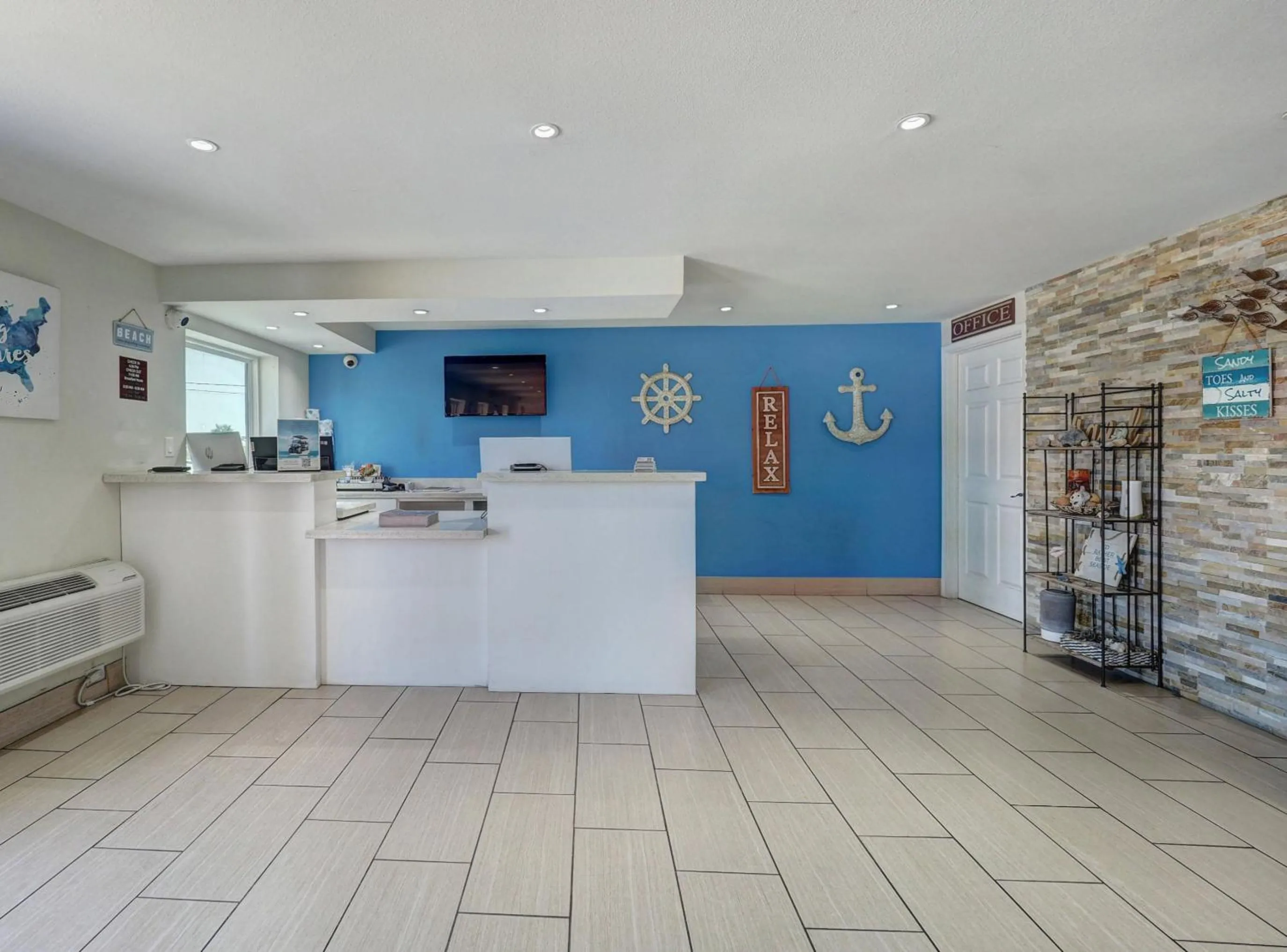Lobby or reception in Ocean's Edge Hotel, Port Aransas,TX