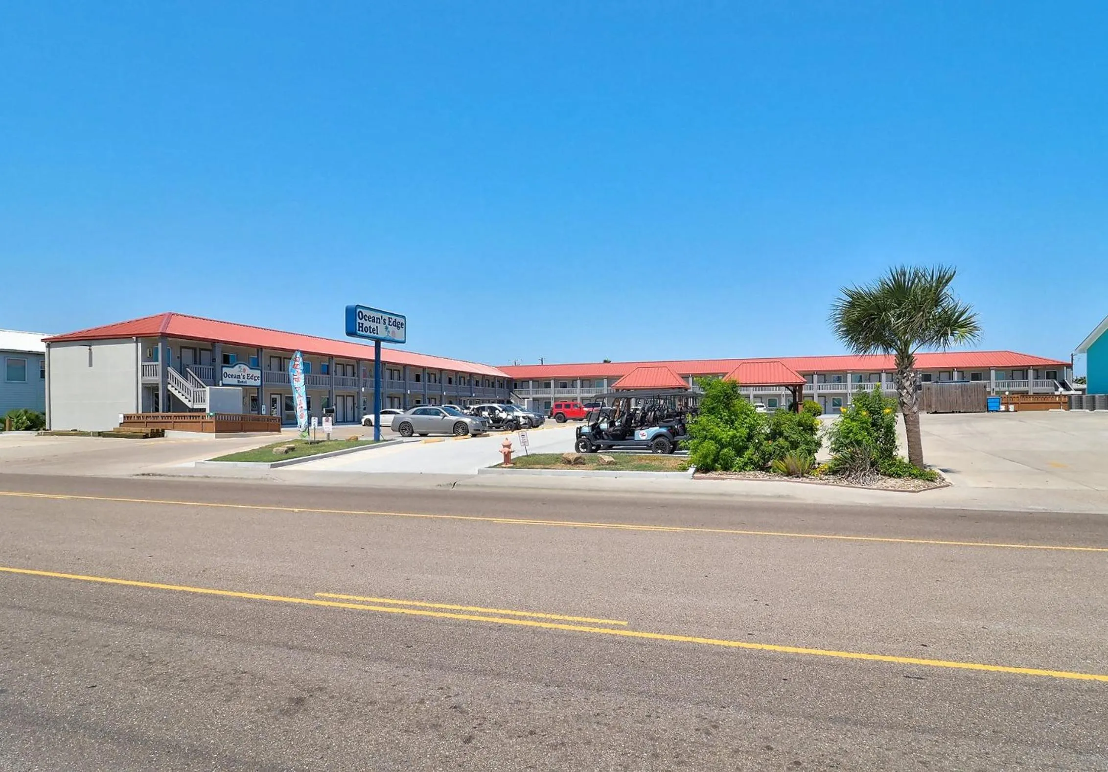 Property building in Ocean's Edge Hotel, Port Aransas,TX