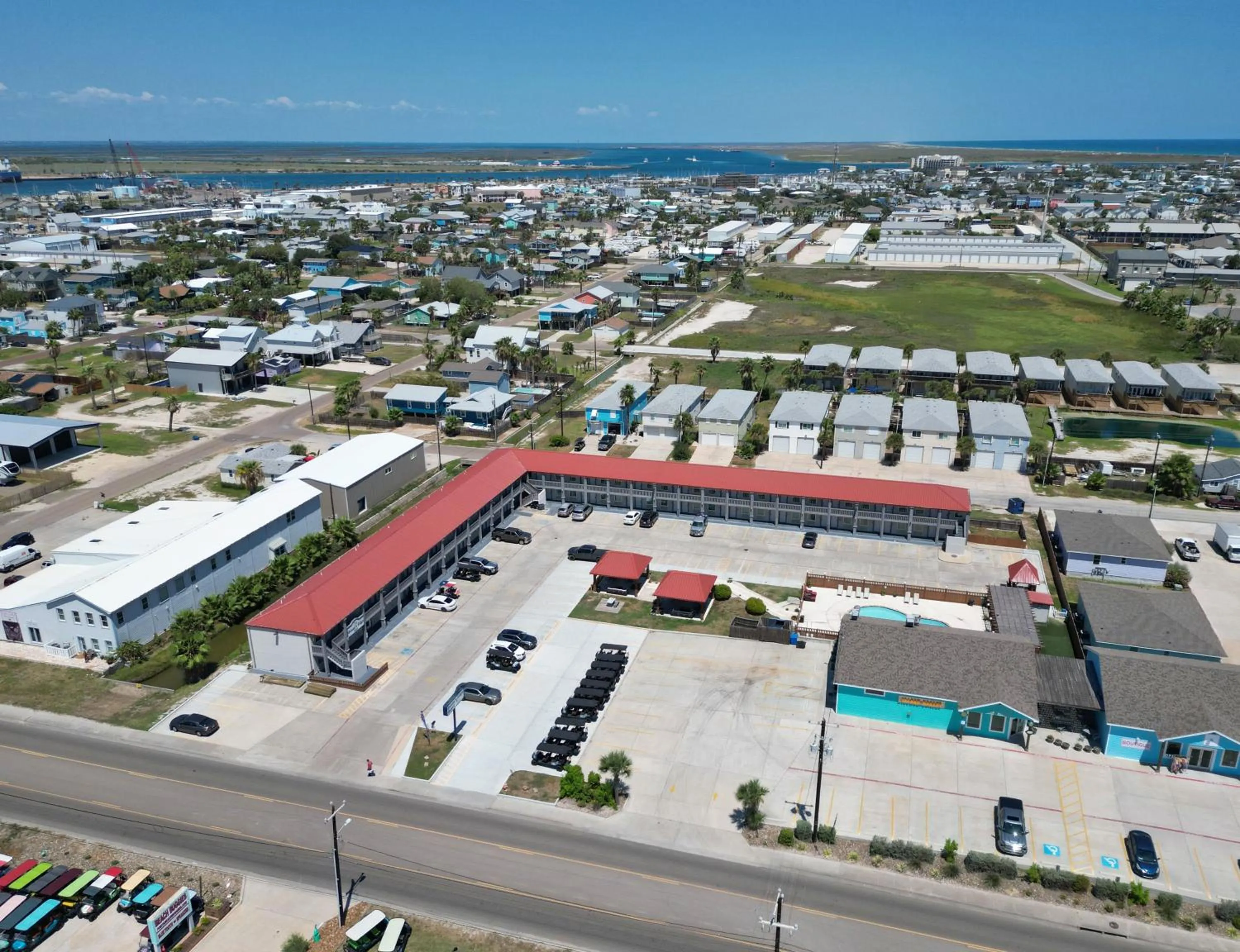 Property building in Ocean's Edge Hotel, Port Aransas,TX