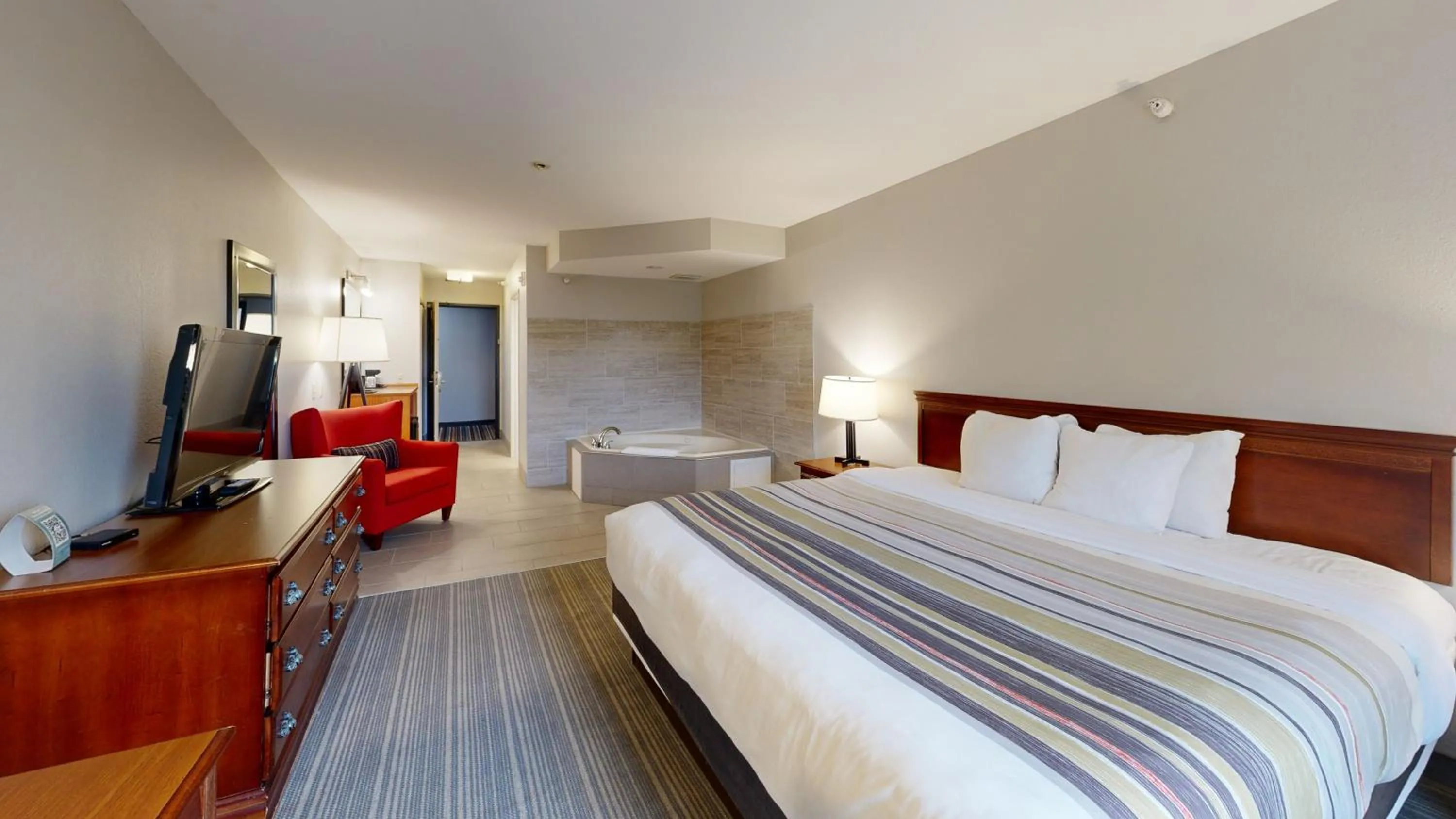 Guests, Bed in Country Inn & Suites by Radisson, Michigan City, IN