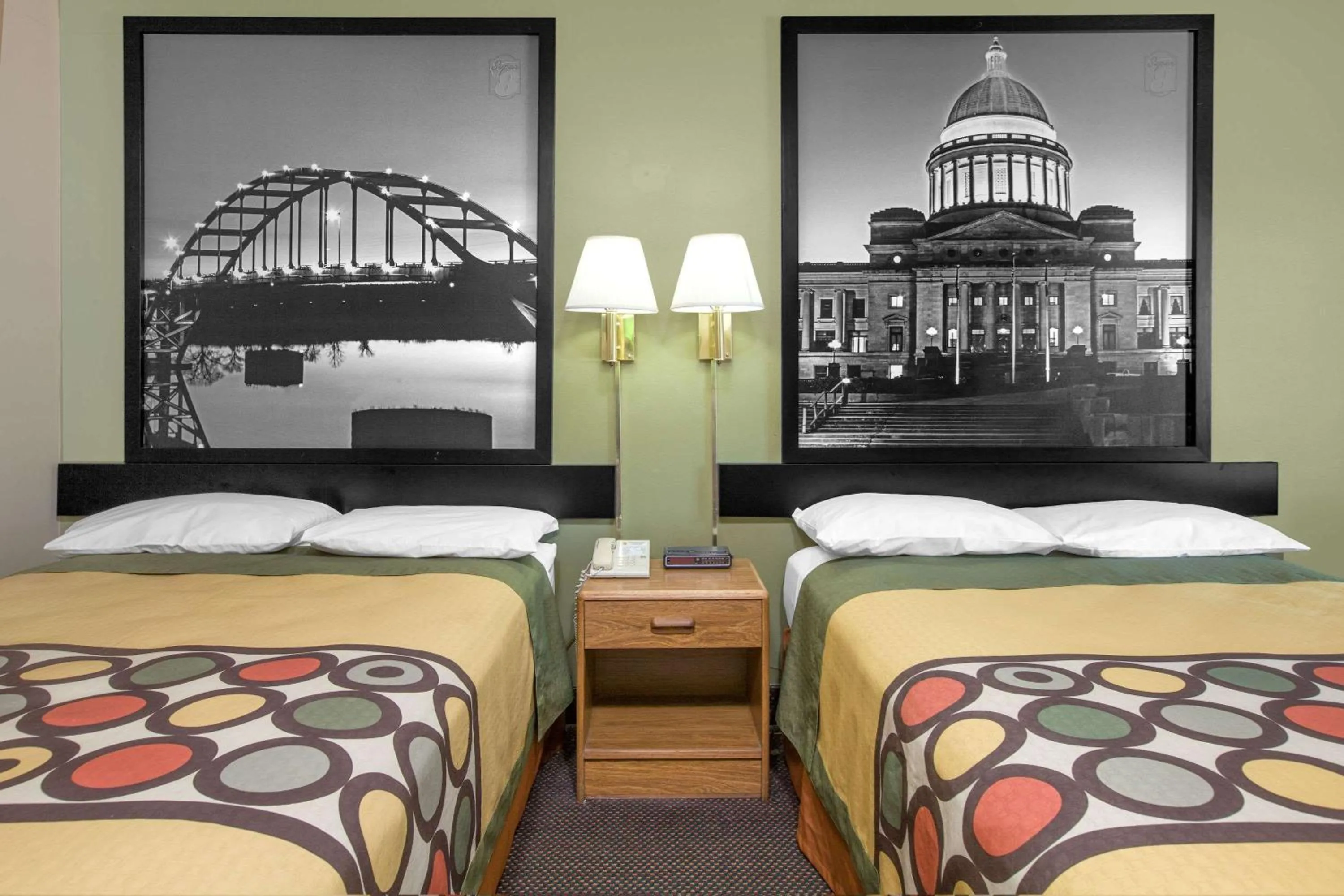 Photo of the whole room in Super 8 by Wyndham Clarksville AR