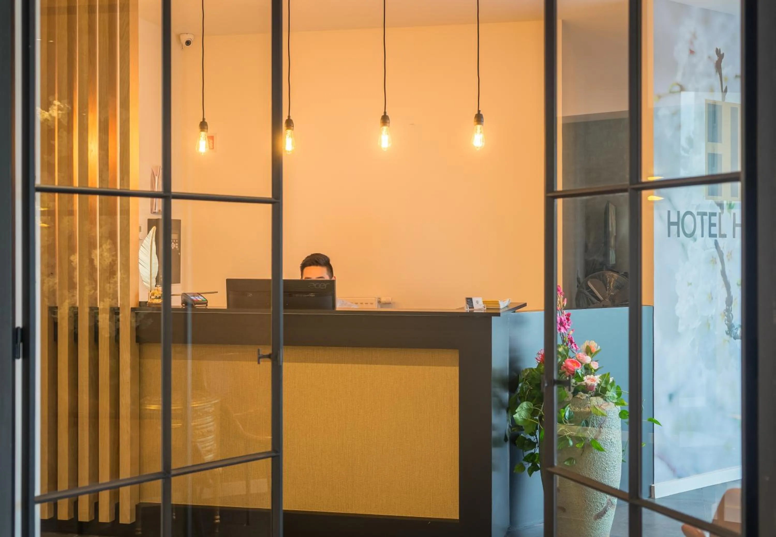 Lobby or reception in Hotel Huron