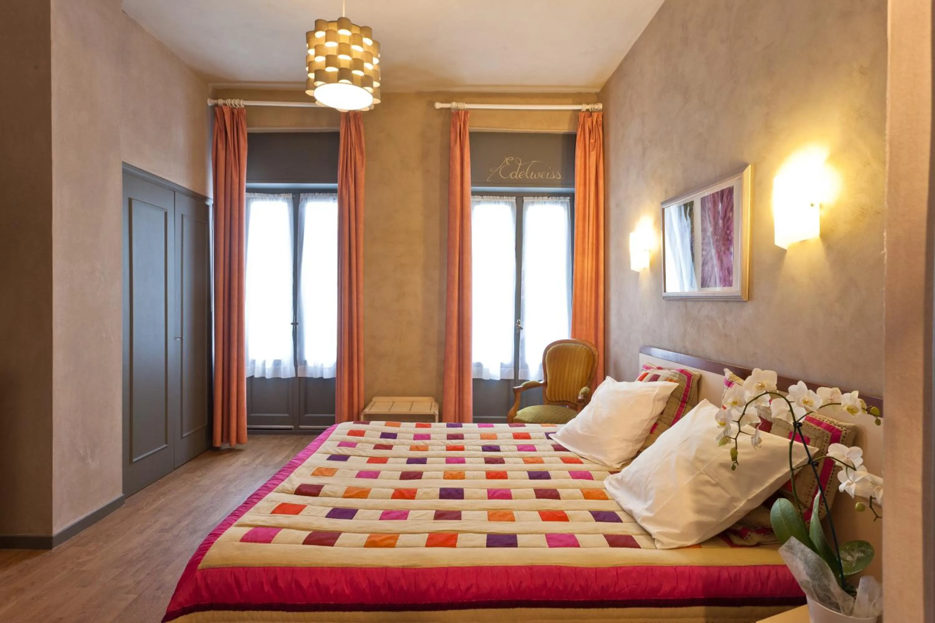 Bed in hotel les edelweiss