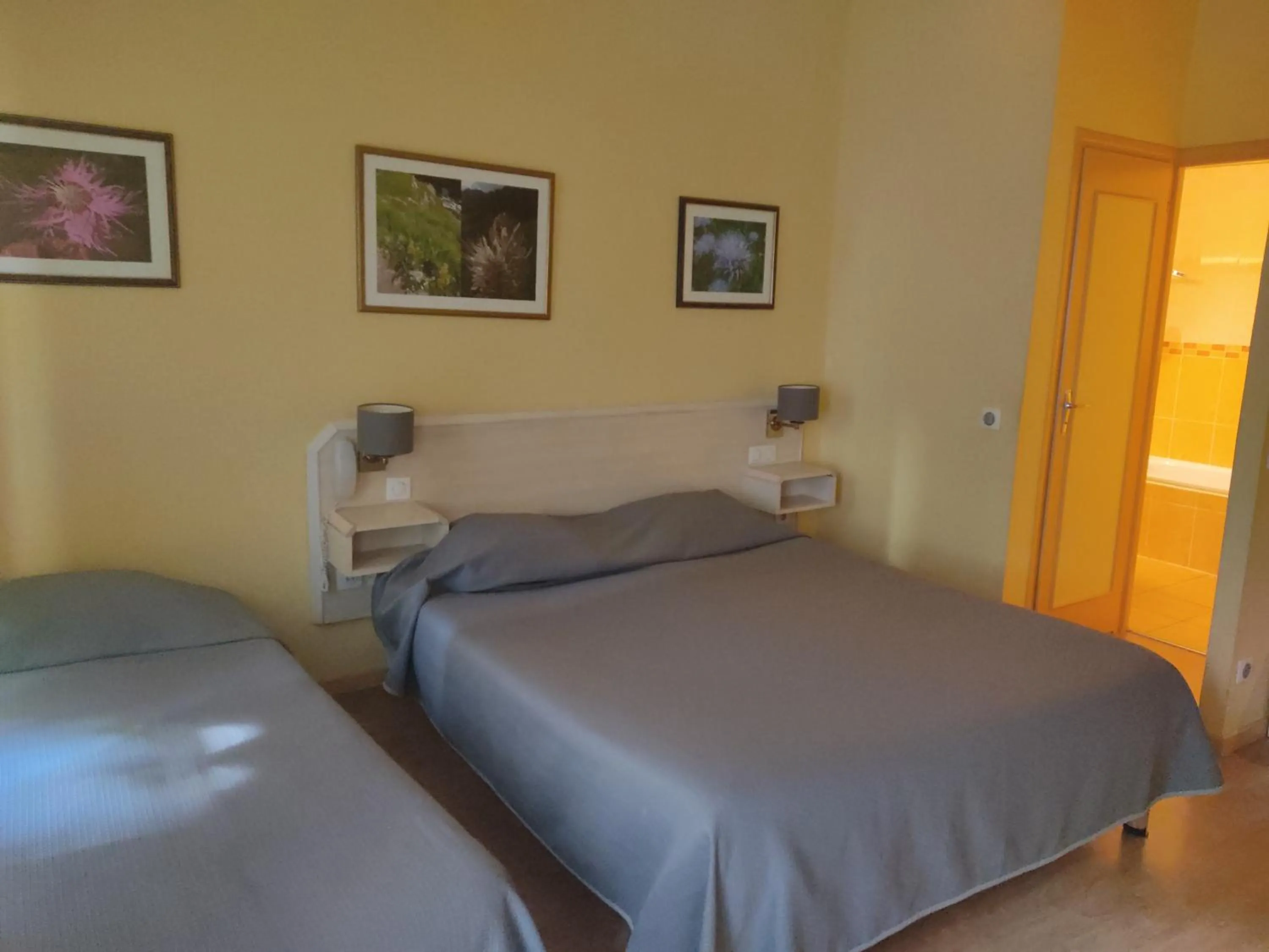 Bed in hotel les edelweiss