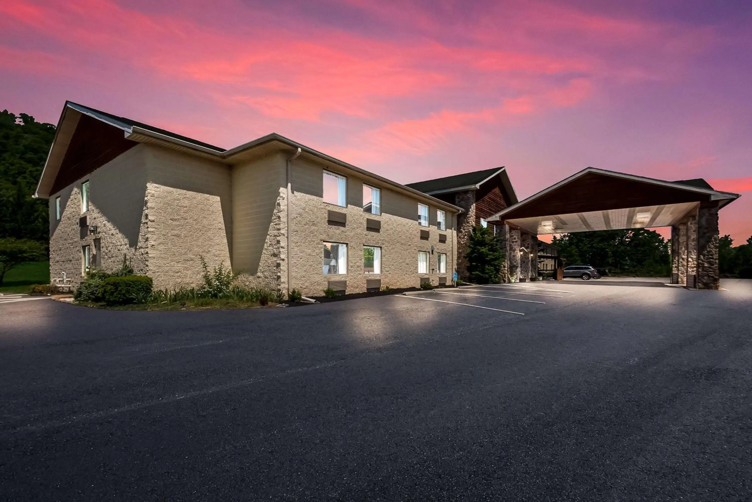 Property building in SureStay Plus Hotel by Best Western Berkeley Springs