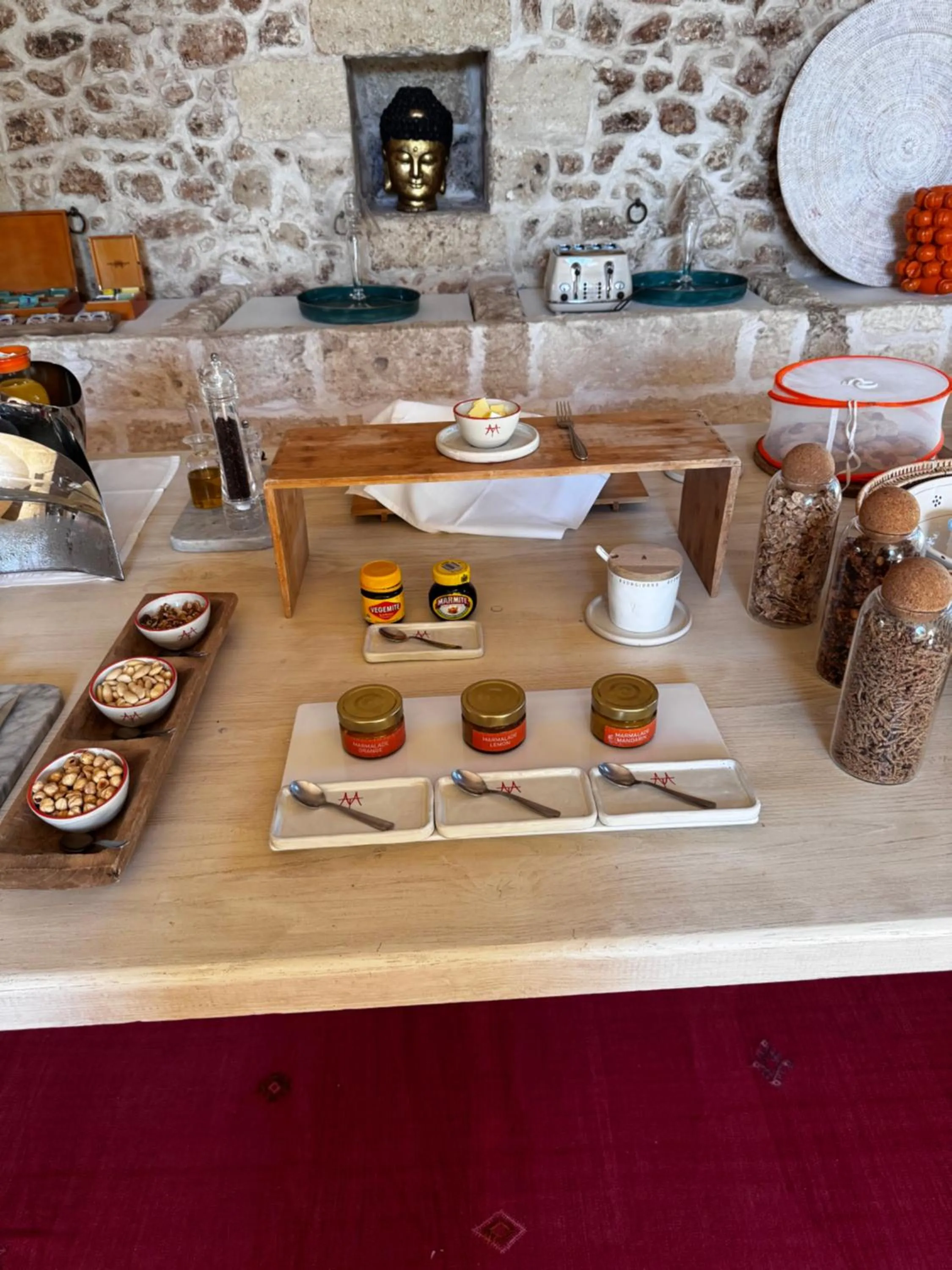 Buffet breakfast in Masseria Trapana