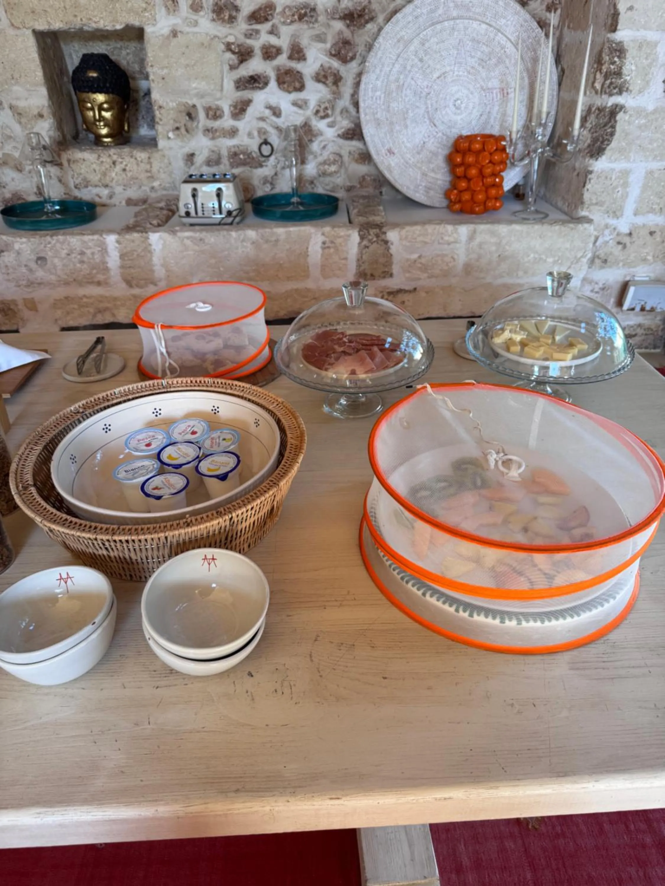 Buffet breakfast in Masseria Trapana