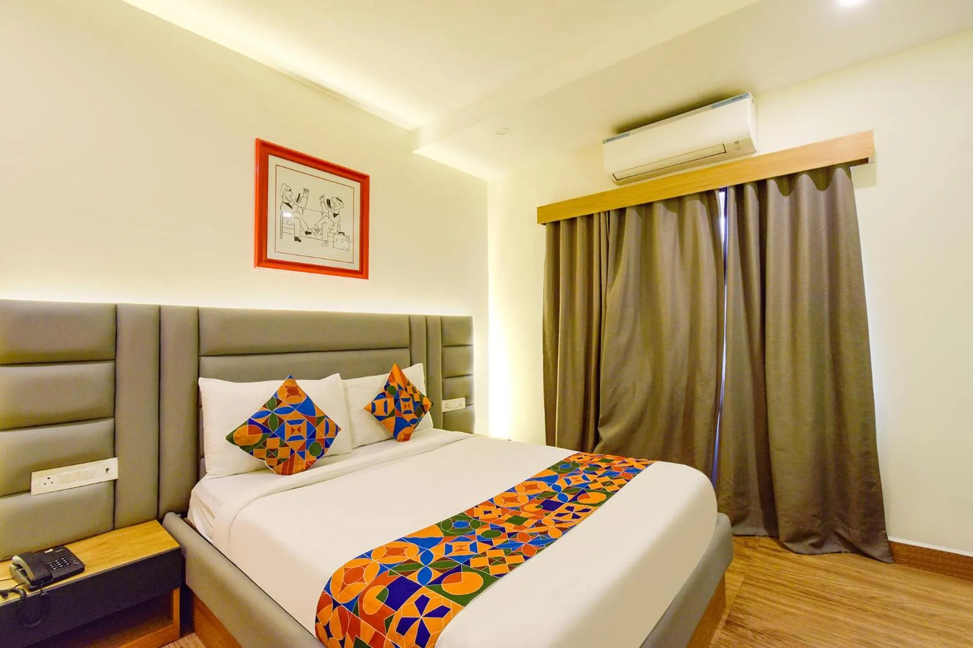 Bed in FabHotel White Ridge-SIa Life Hospital, Kondapur