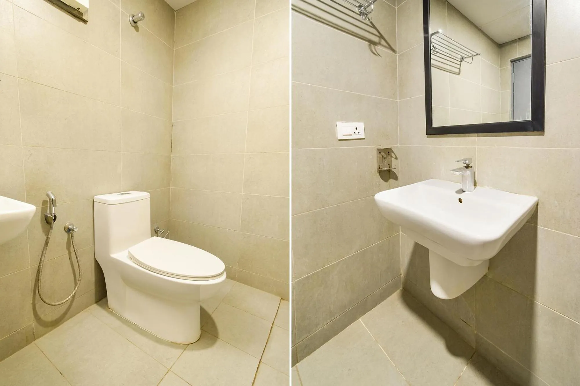 Toilet in FabHotel White Ridge-SIa Life Hospital, Kondapur