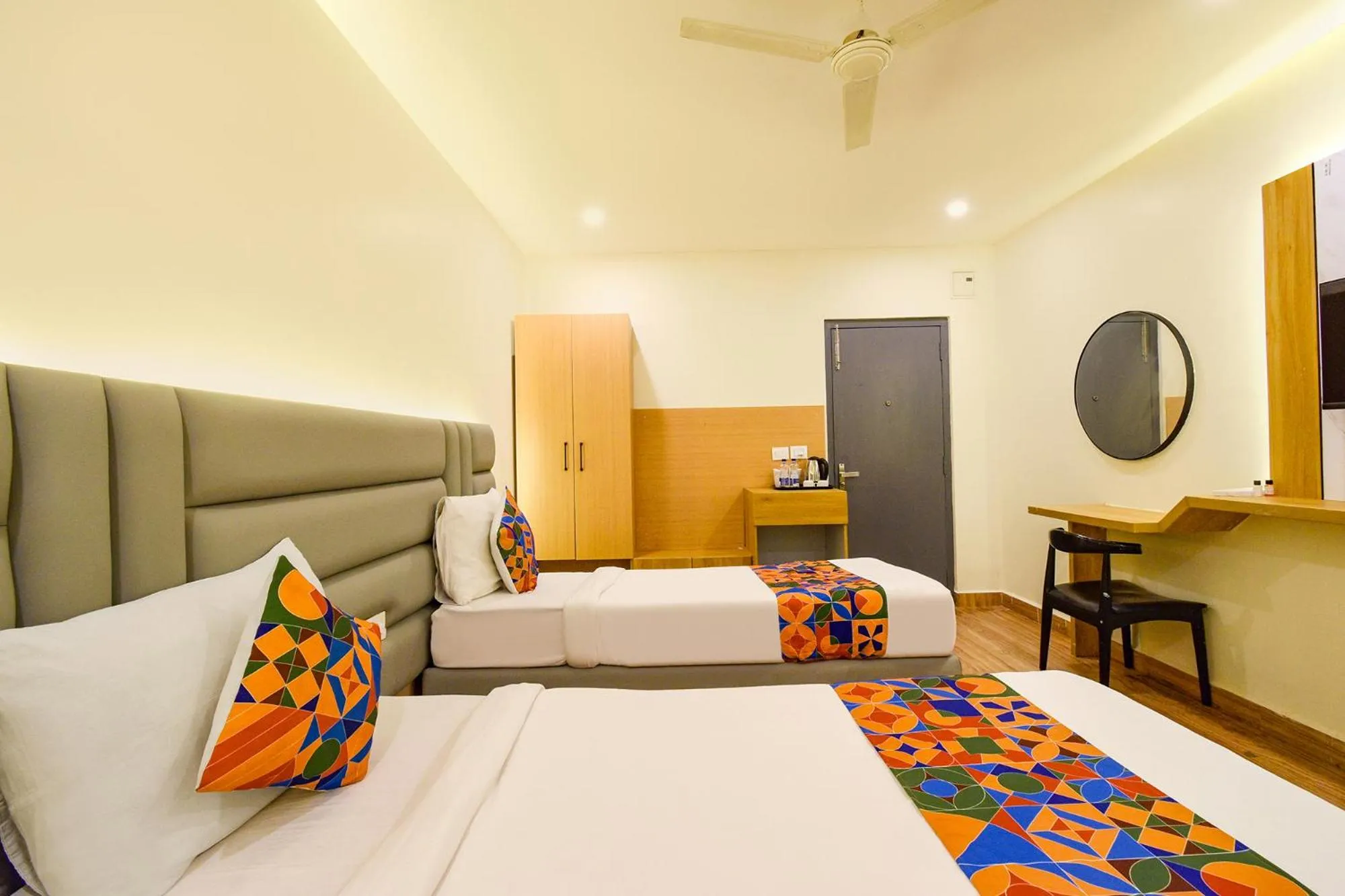 Bed in FabHotel White Ridge-SIa Life Hospital, Kondapur
