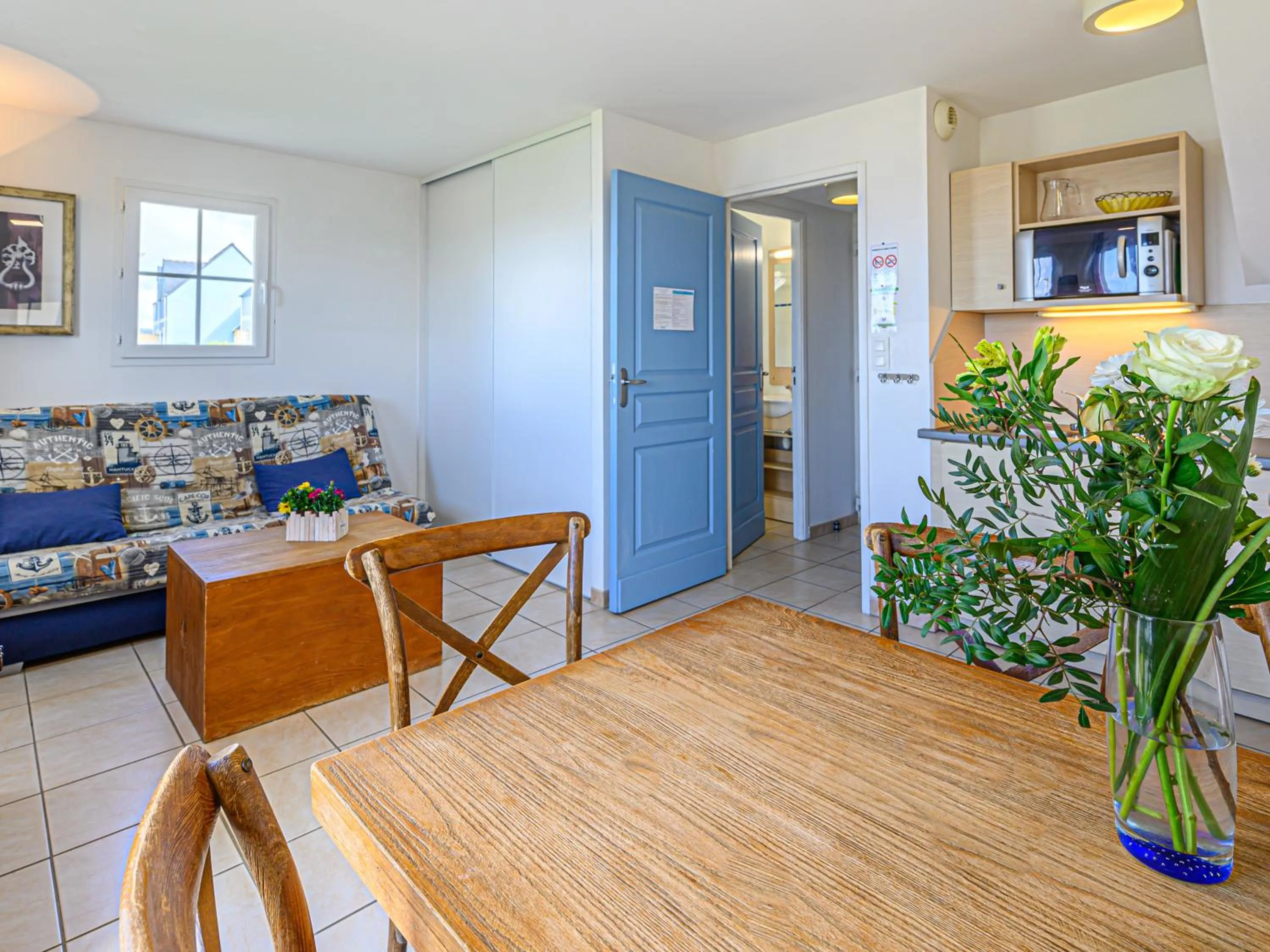 Living room in Vacancéole - Résidence Les Terrasses de Pentrez-Plage