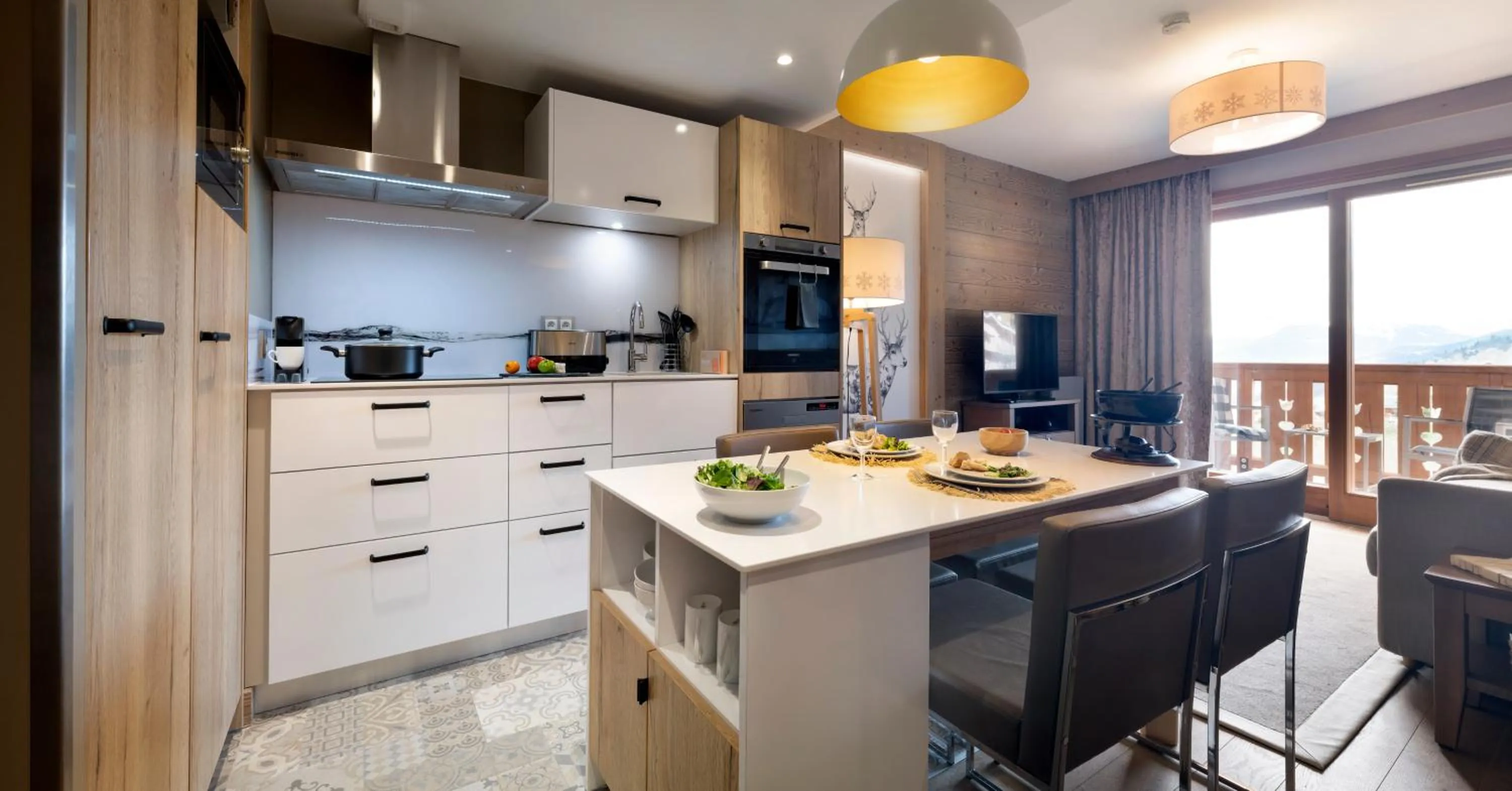 Coffee/tea facilities in Résidence Pierre & Vacances Premium L'Hévana