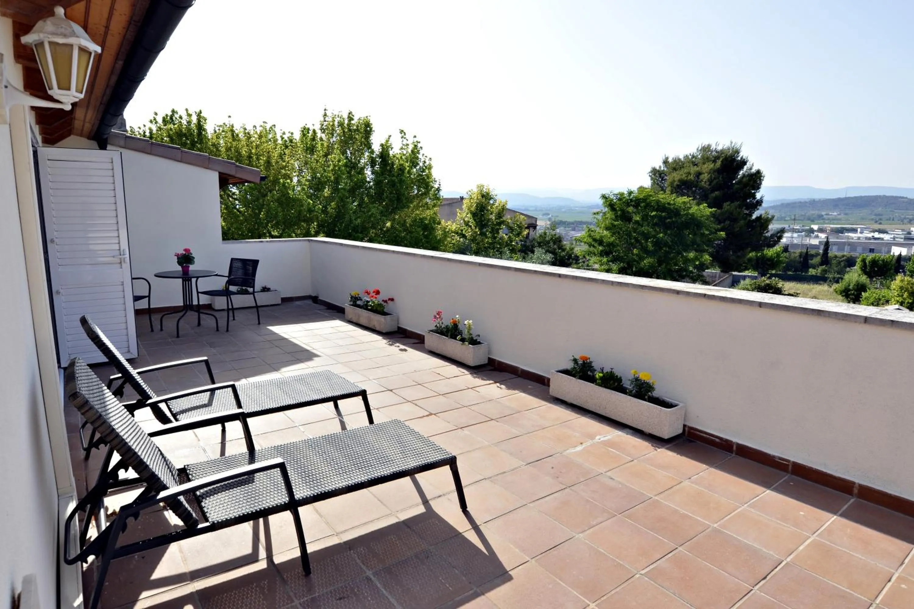 Balcony/Terrace in Cal Roig Hotel Rural