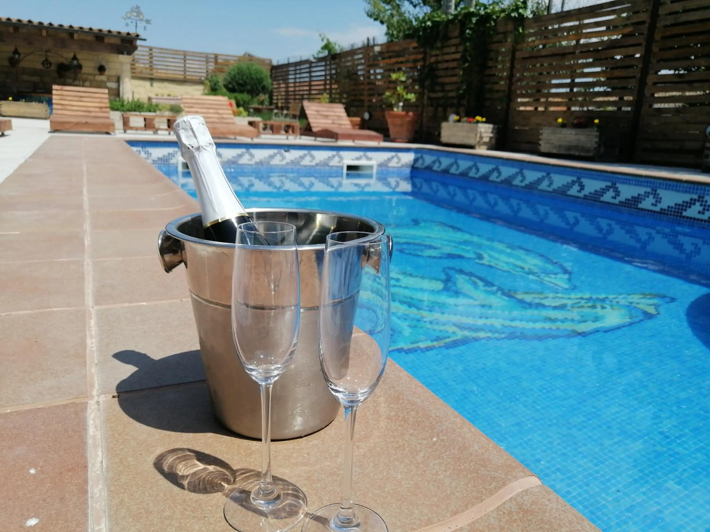 Swimming pool in Cal Roig Hotel Rural