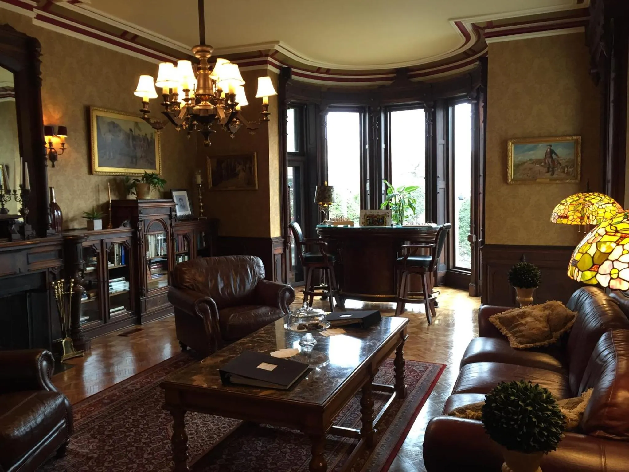 Library in Batcheller Mansion Inn