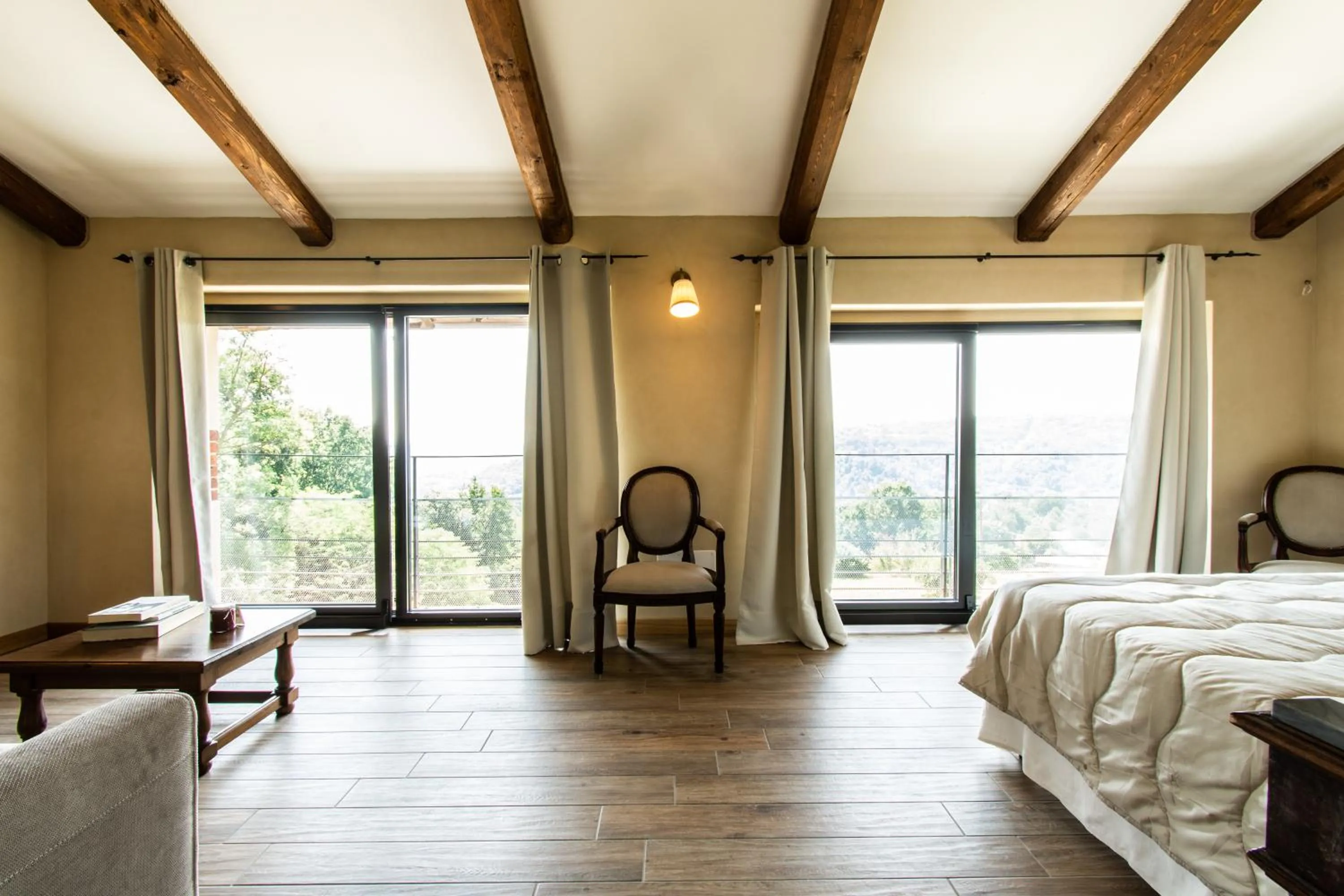 Seating area, Bed in Ca Montiglio