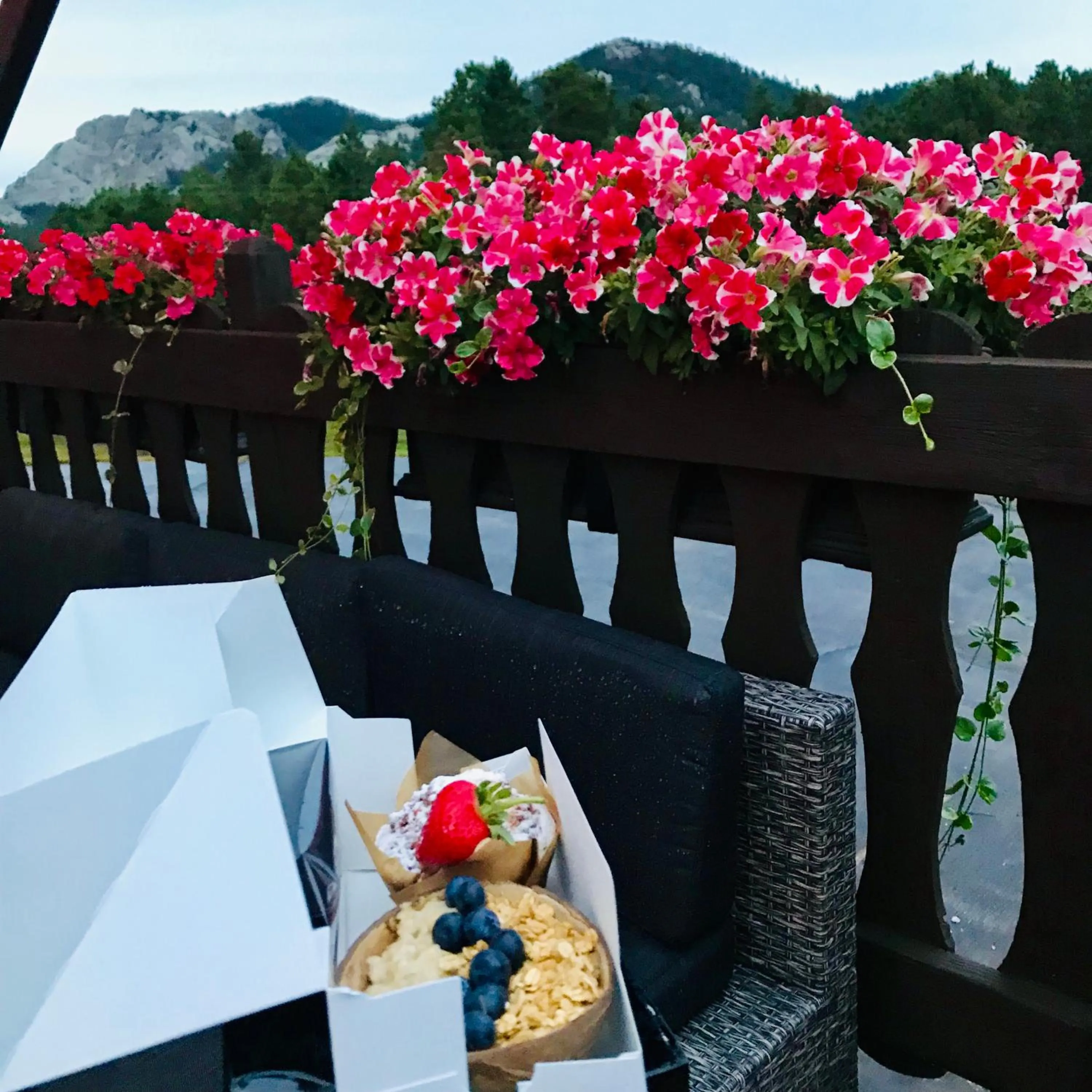Balcony/Terrace in Bavarian Inn, Black Hills
