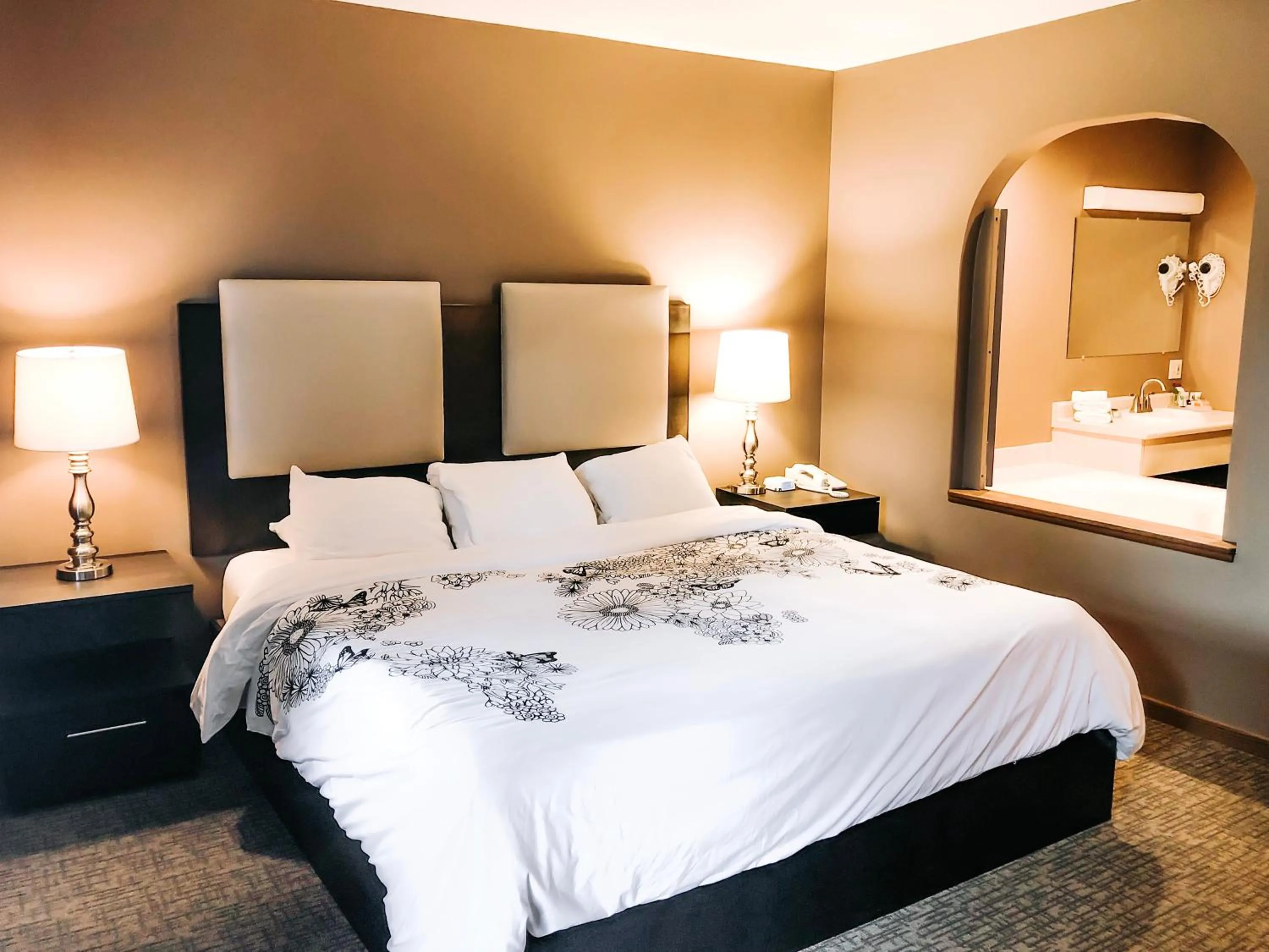 Bed in Bavarian Inn, Black Hills