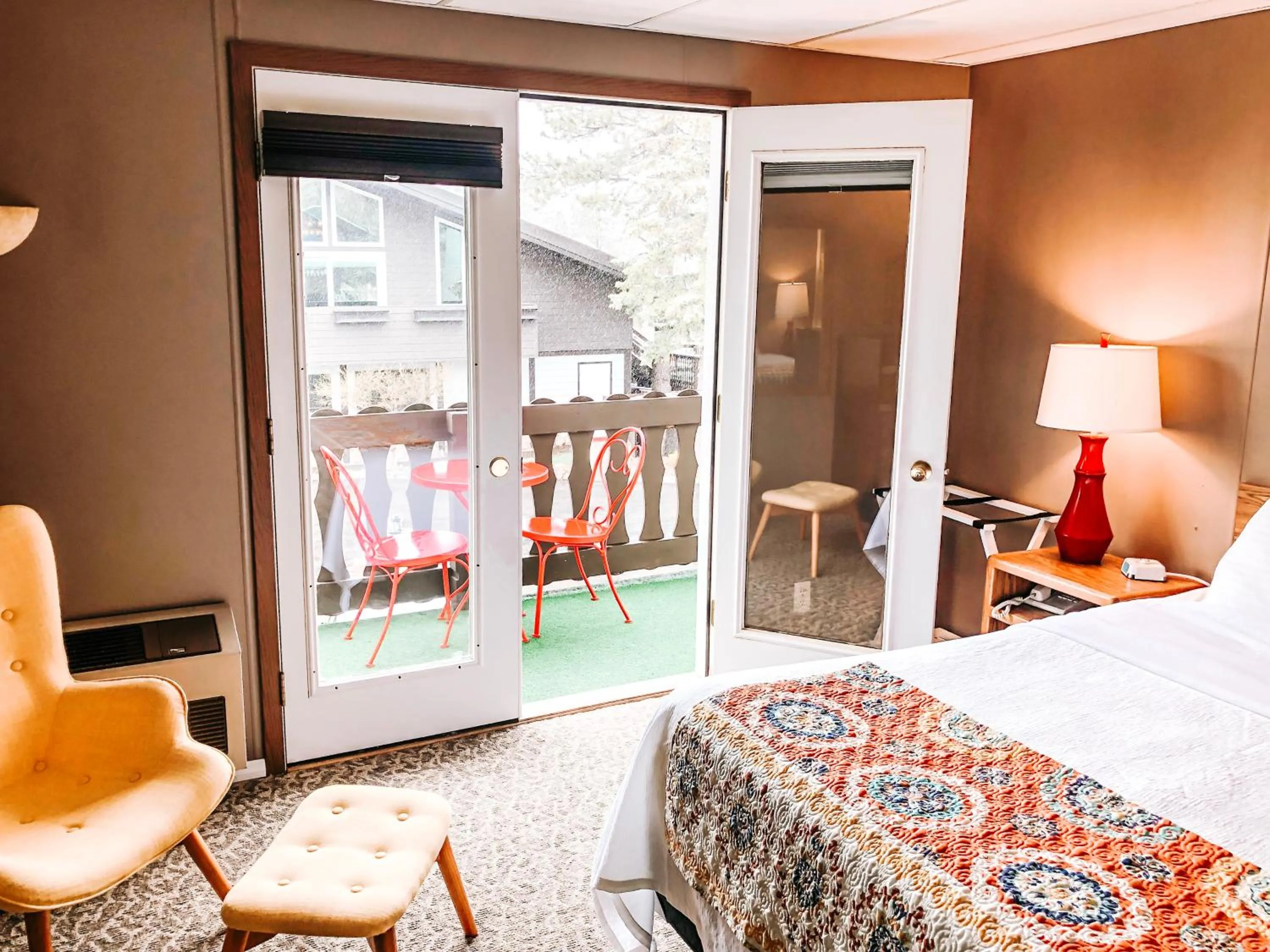 Bed in Bavarian Inn, Black Hills